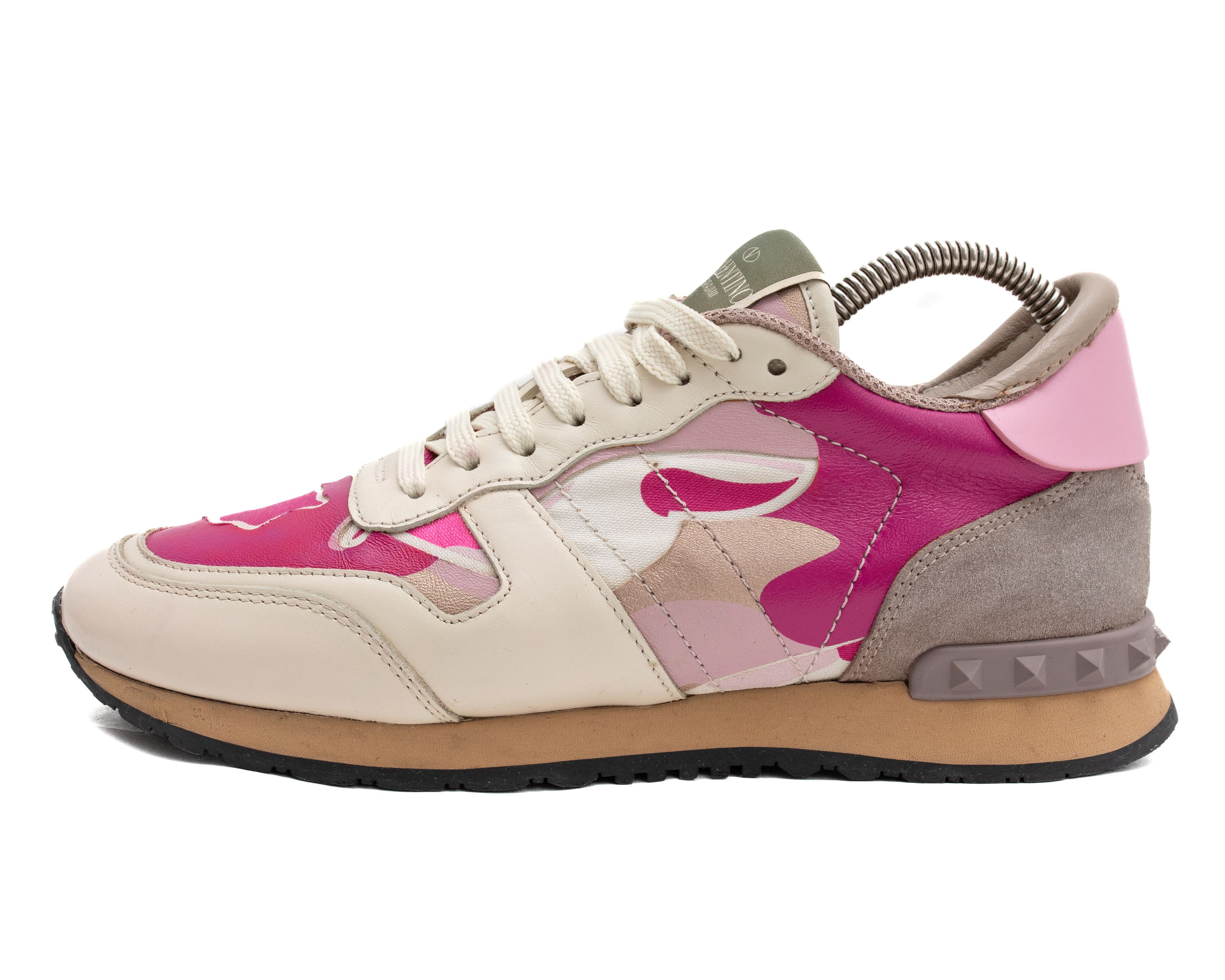 Valentino VALENTINO GARAVANI Rockrunner Pink Cammo Sneakers Size US 8 / IT 38 - 2 Thumbnail
