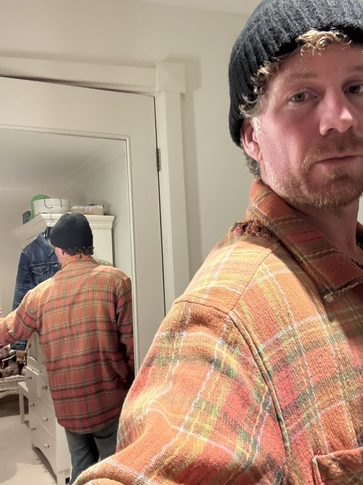 Gallery Dept. Gallery Dept Marley Distressed Checked Cotton-Flannel Shirt Size US M / EU 48-50 / 2 - 9 Thumbnail