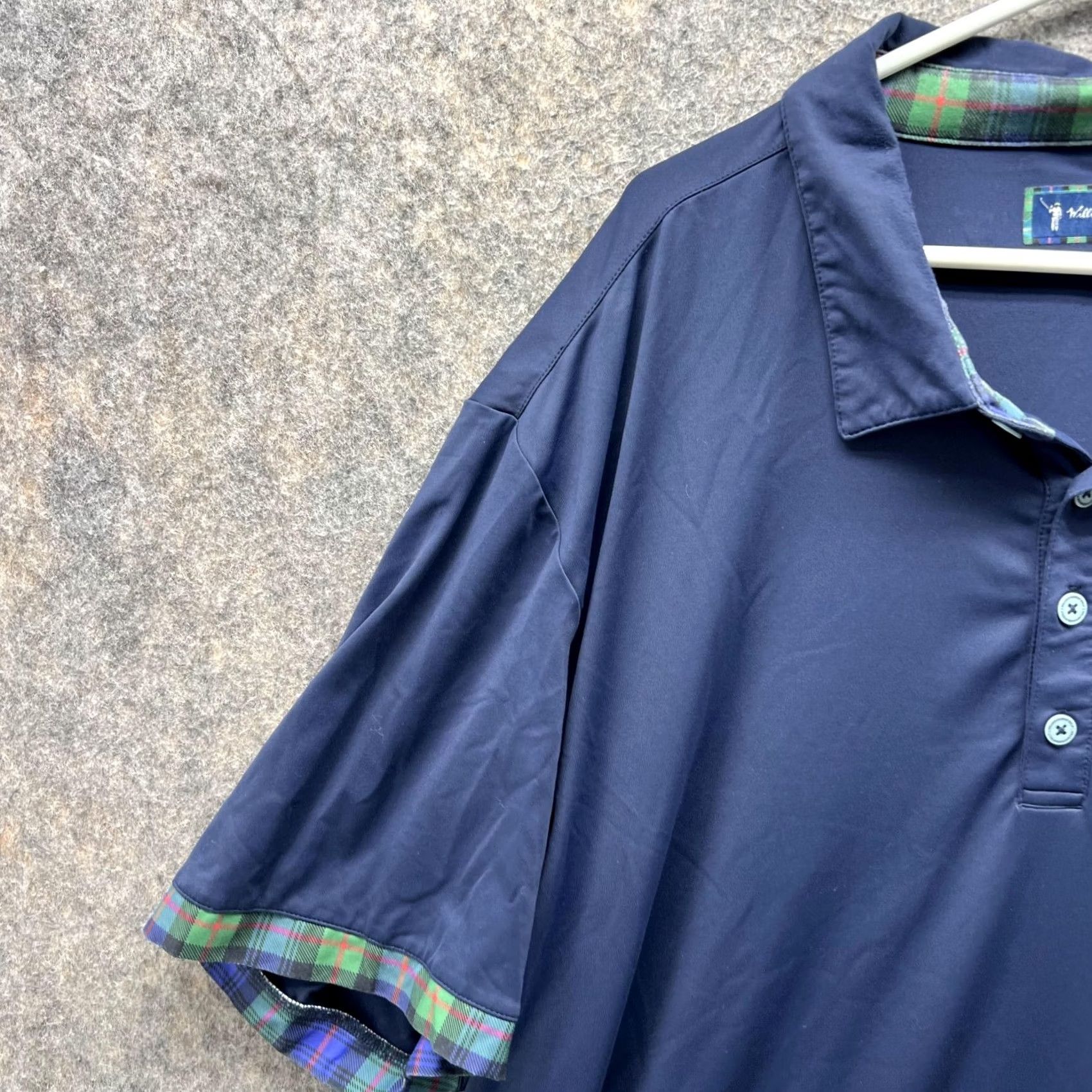 Vintage VINTAGE William Murray Polo Shirt Men XXL Blue Navy Polyester Logo Casual Preppy Stretch Shirt Size US XXL / EU 58 / 5 - 3 Thumbnail