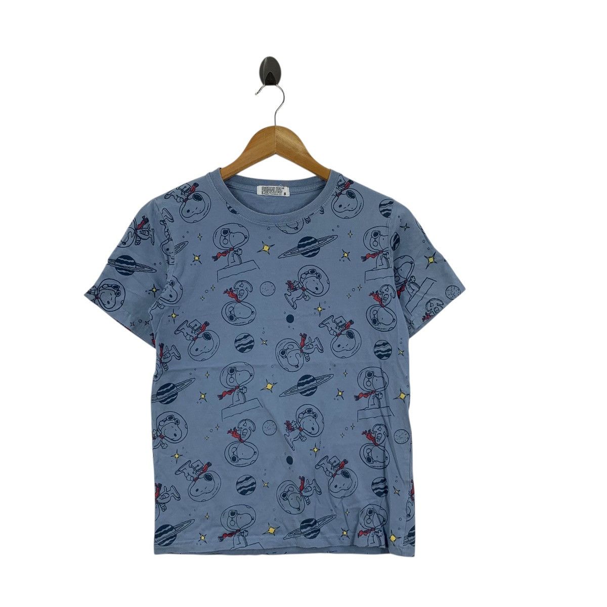 Peanuts PEANUTS SNOOPY AEROSPACE Astronaut AOP Tee Shirt Top Size S / US 4 / IT 40 - 3 Thumbnail
