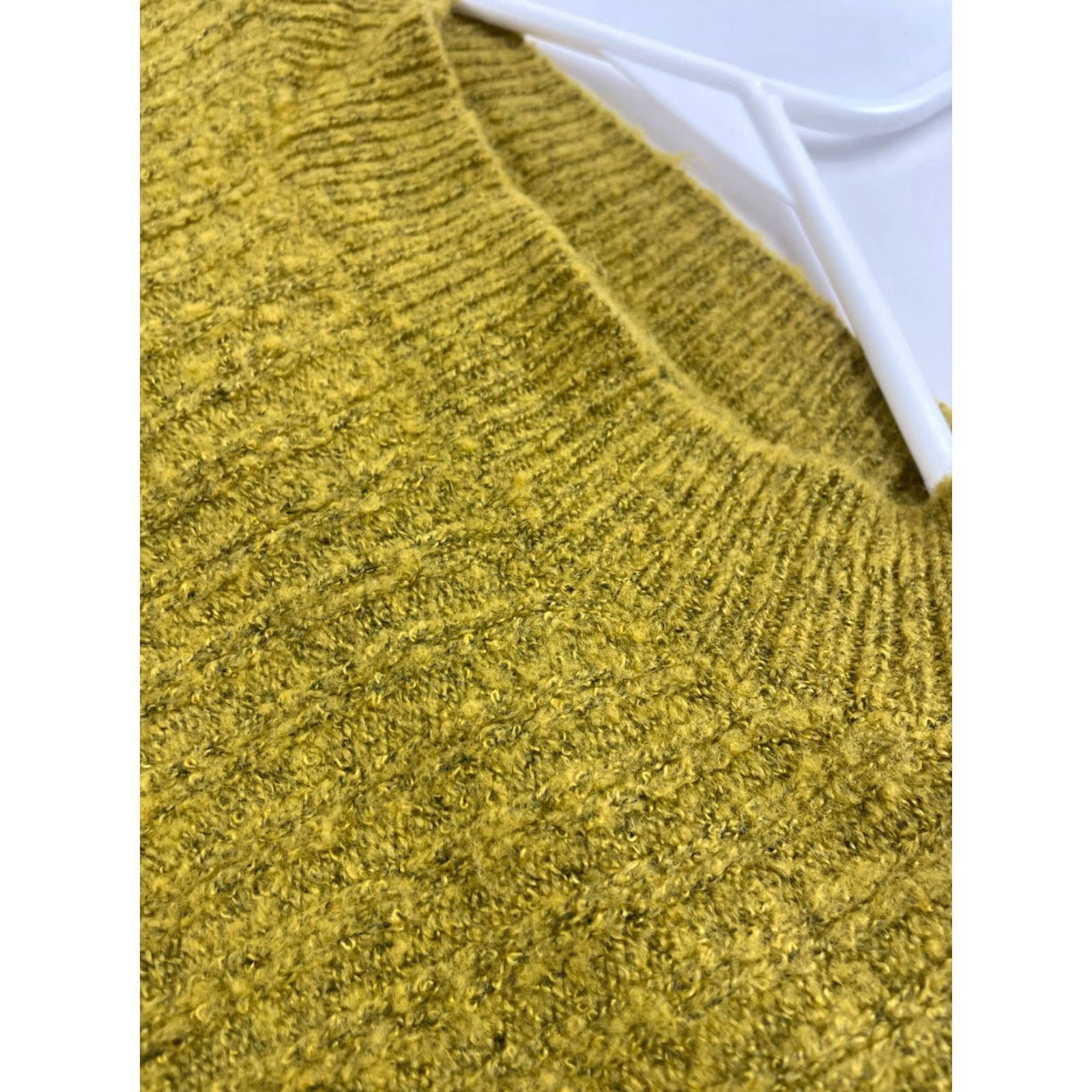 Vintage John Paul Richard Sweater Women's Small Mustard Pullover Lace-Up Rib Detail Crew Neck Size S / US 4 / IT 40 - 5 Thumbnail