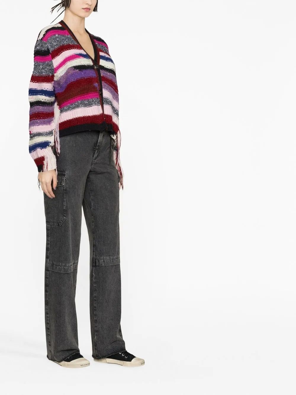 Amiri o1y0425 Cardigan in Multicolor Size M / US 6-8 / IT 42-44 - 3 Thumbnail