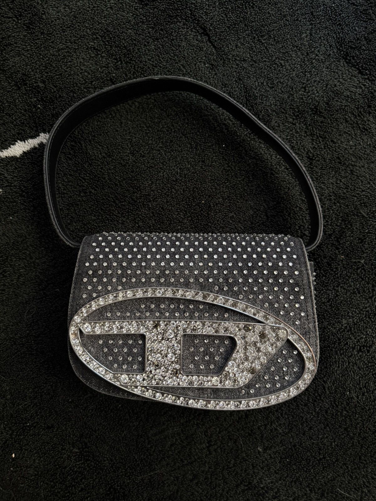 Diesel 1DR - Shoulder bag in denim and crystals | Grailed