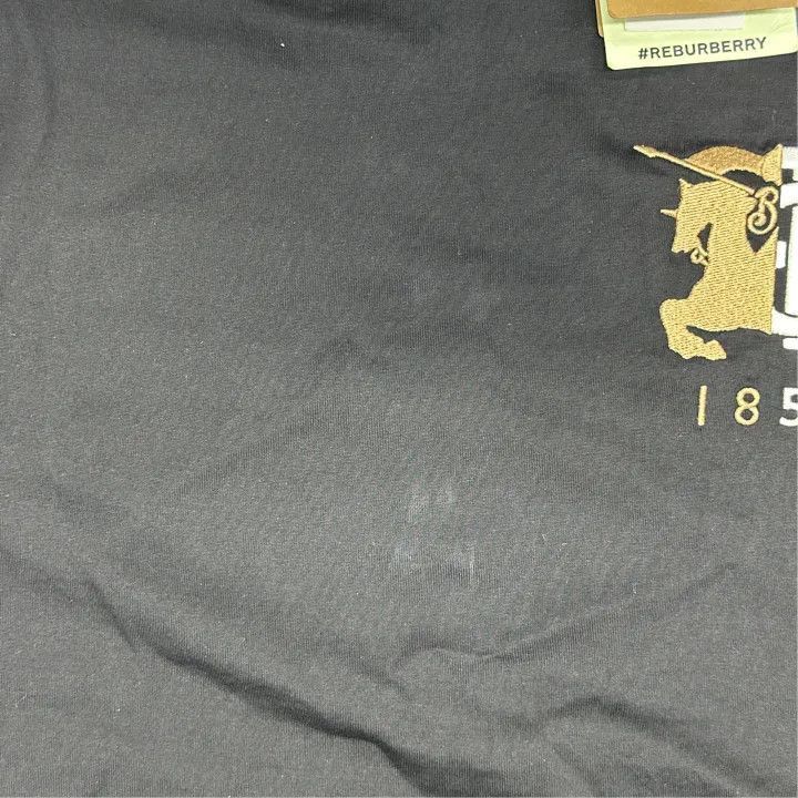 Burberry Burberry Burberry Black Short Sleeve T-Shirt with Logo-250 Size US L / EU 52-54 / 3 - 5 Thumbnail
