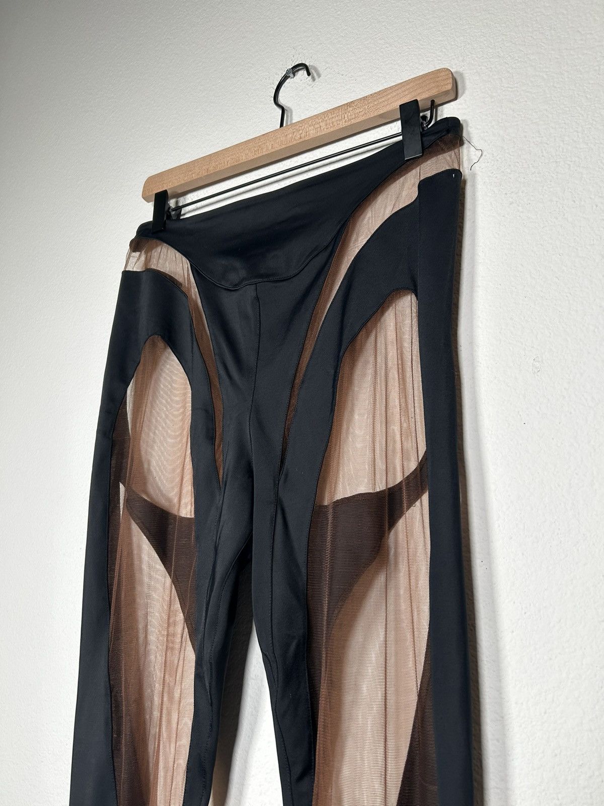 Mugler Illusion Spiral Stir-up Leggings Size 28" / US 6 / IT 42 - 2 Thumbnail