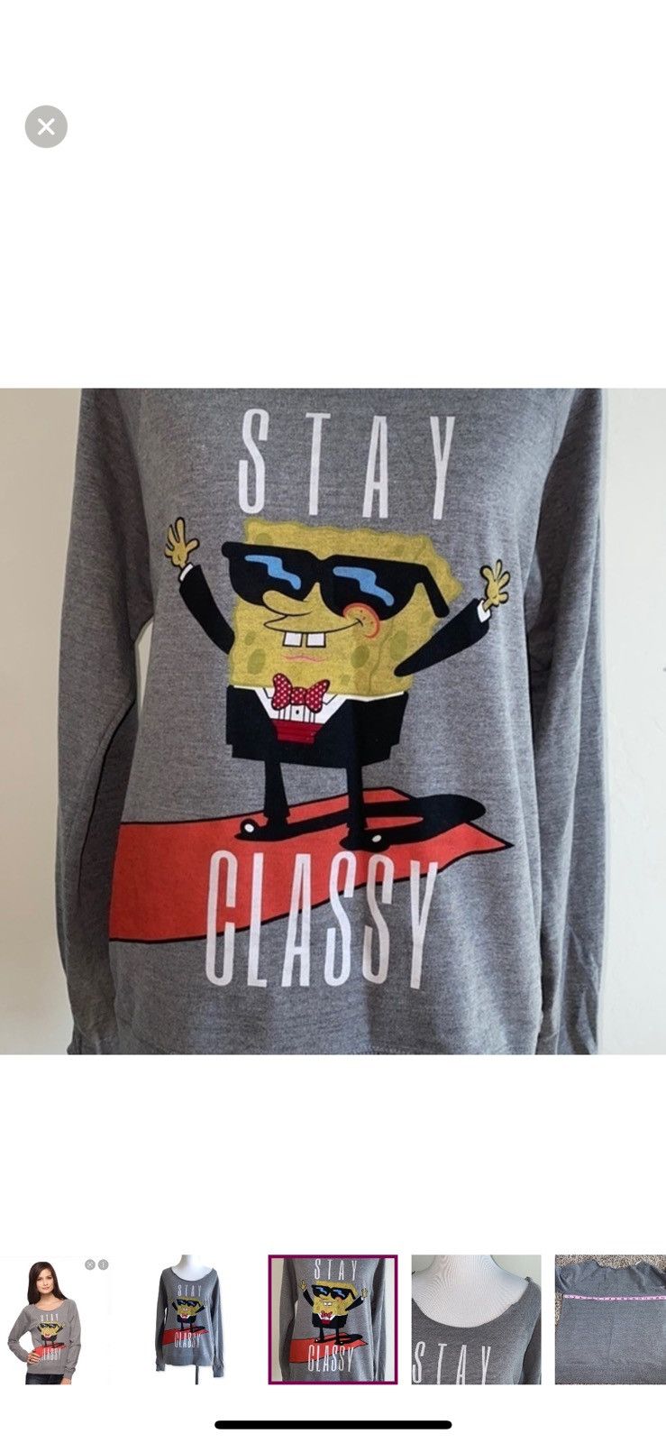 Nickelodeon Nickelodeon SpongeBob SquarePants medium sweatshirt Size M / US 6-8 / IT 42-44 - 4 Thumbnail