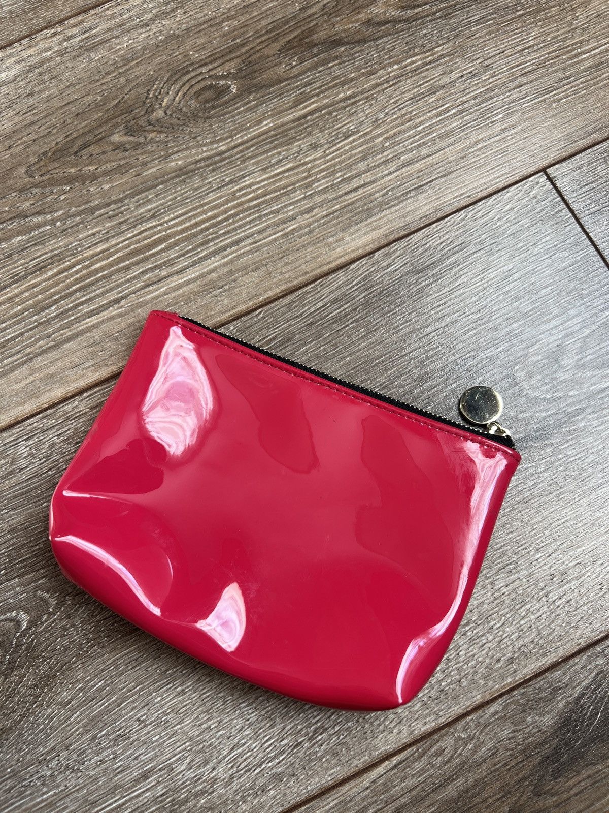 Vintage × Yves Saint Laurent Yves Saint Laurent Hot Red Makeup Bag With Zipper Size ONE SIZE - 2 Thumbnail