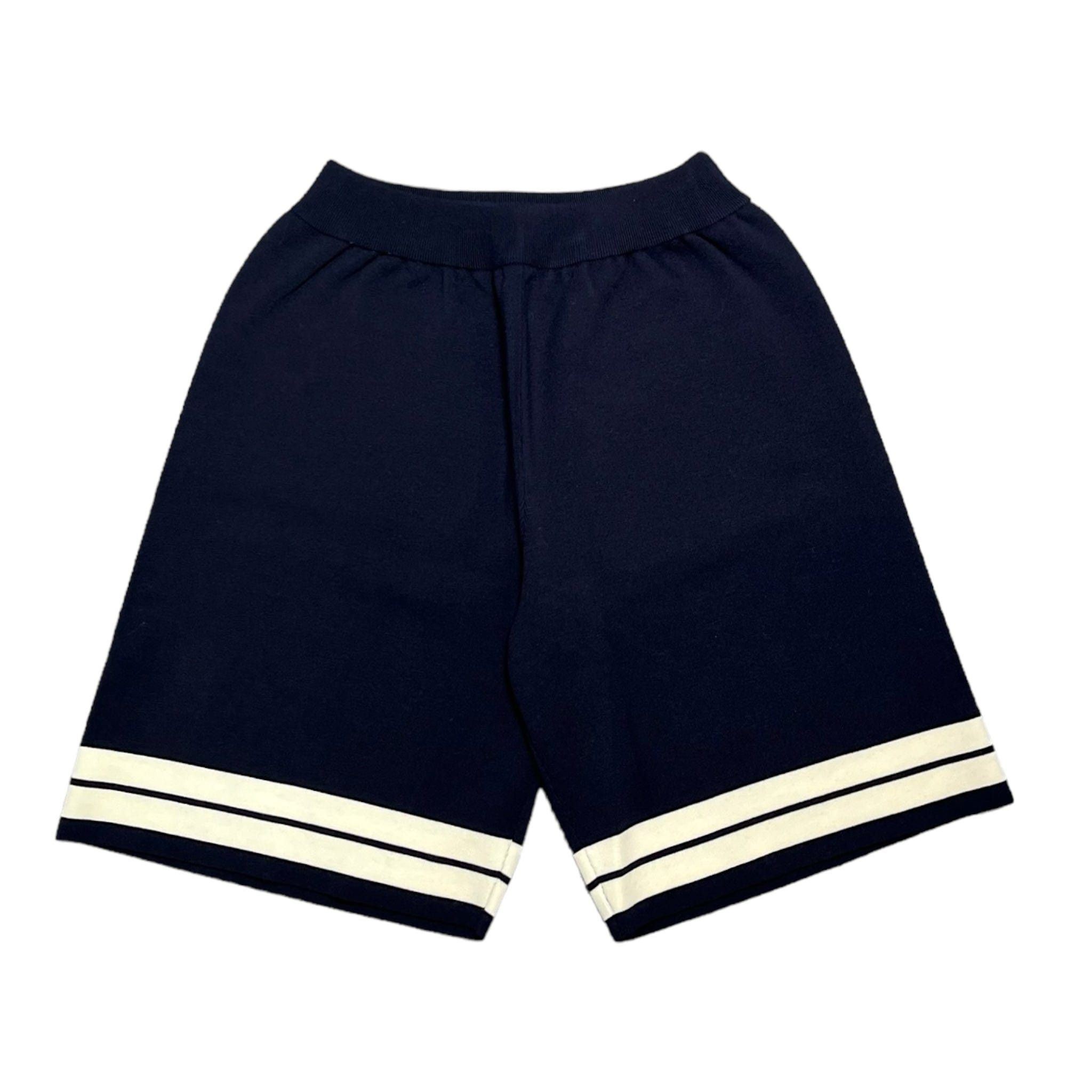 Palm Angel Track Knitted Shorts Navy