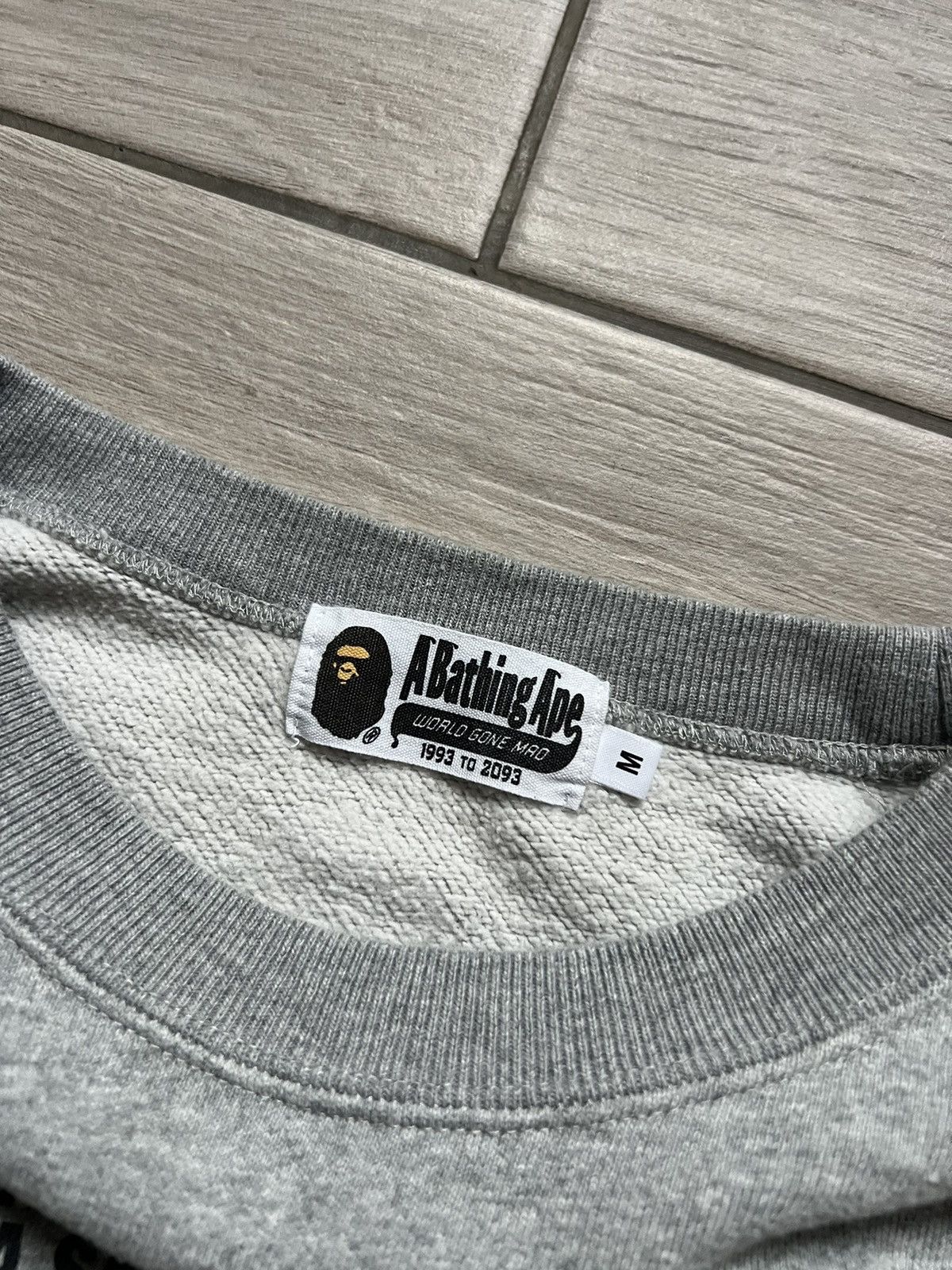 Bape BAPE Sweatshirt Japan Ape Head Pullover Gray Medium Size US M / EU 48-50 / 2 - 6 Thumbnail