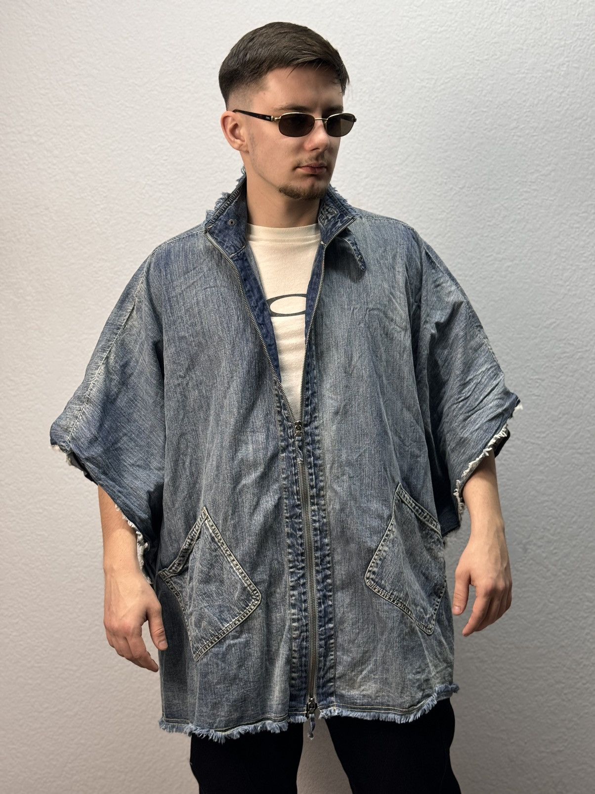 Japanese Brand Vintage Balenciaga Style Oversized Denim Opium Gothic Japan Size US L / EU 52-54 / 3 - 3 Thumbnail