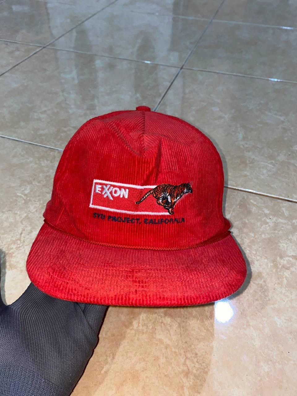 Vintage Vintage 80s Exxon Corduroy Hats Size ONE SIZE - 6 Thumbnail