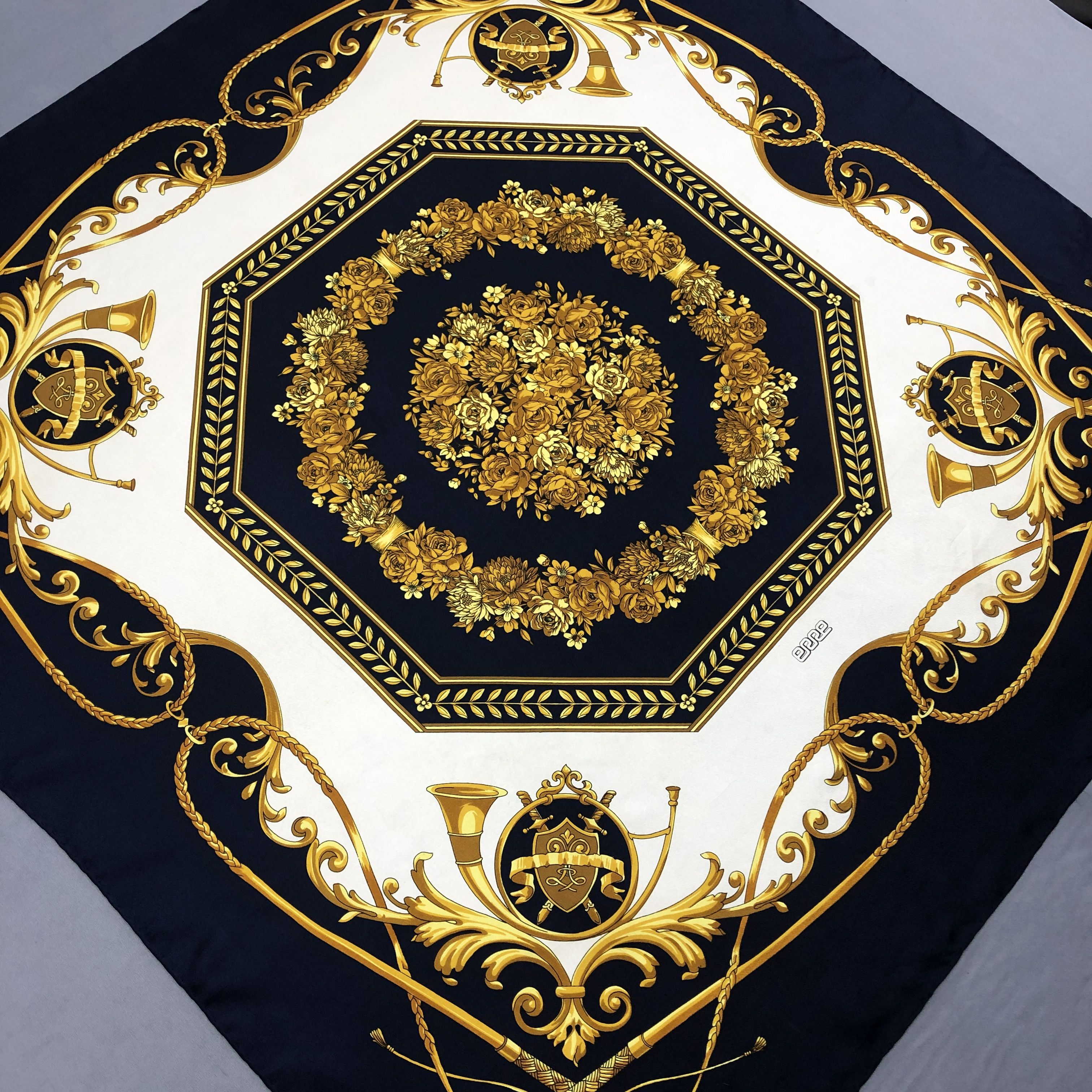 Other × Vintage Vintage Erre SILK Scarf Twill Stole Wraps Scarves Size ONE SIZE - 5 Thumbnail