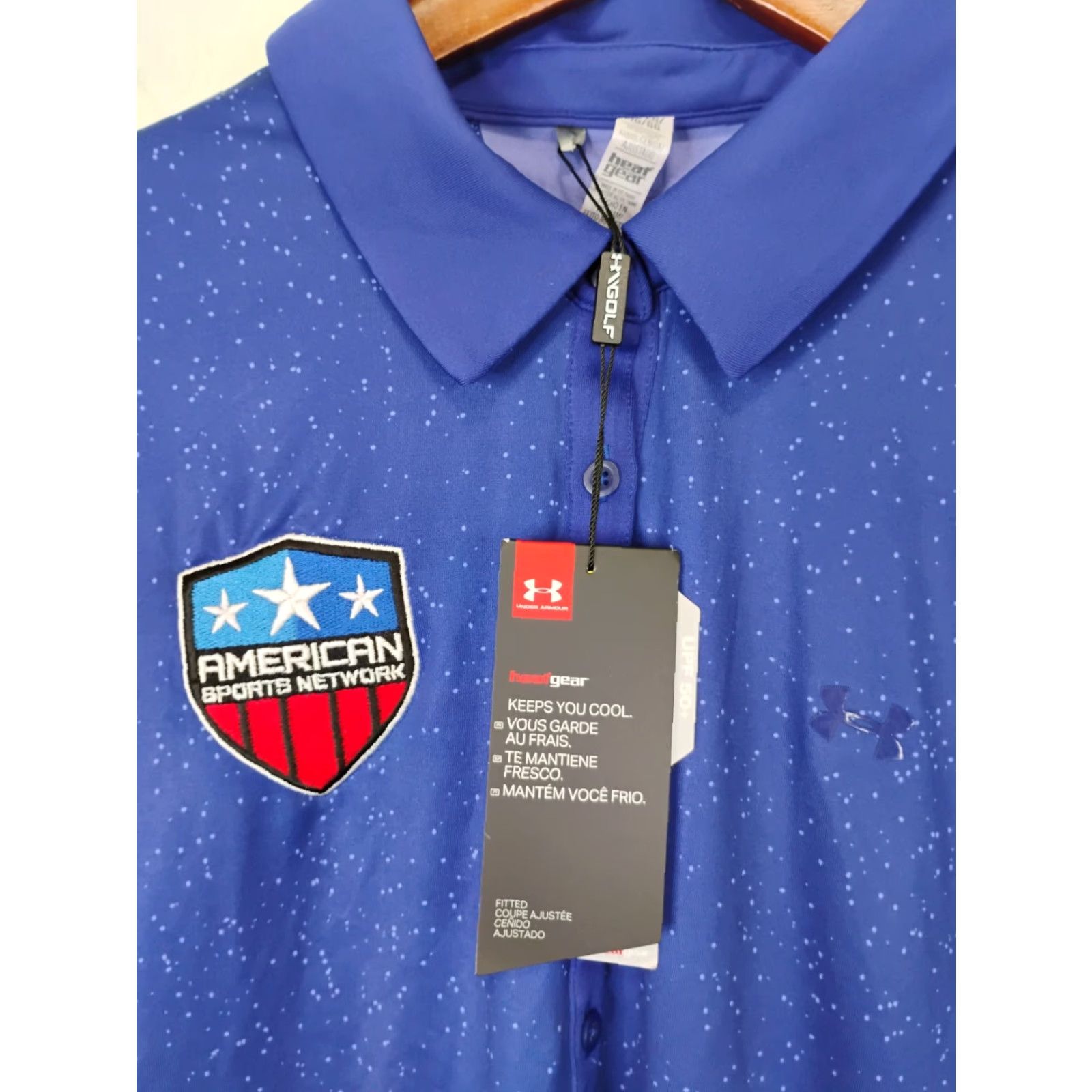 Under Armour Under Armour Polo Shirt Womens Short Sleeve Collared Button Front Fit Purple Small Sports Golf HeatGear Shirt Size S / US 4 / IT 40 - 2 Thumbnail