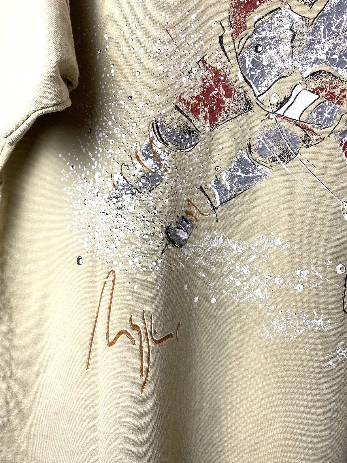 Japanese Brand Rare Vintage 1990’s Mystic Hockey Player T Shirt Japanese Size US L / EU 52-54 / 3 - 8 Thumbnail