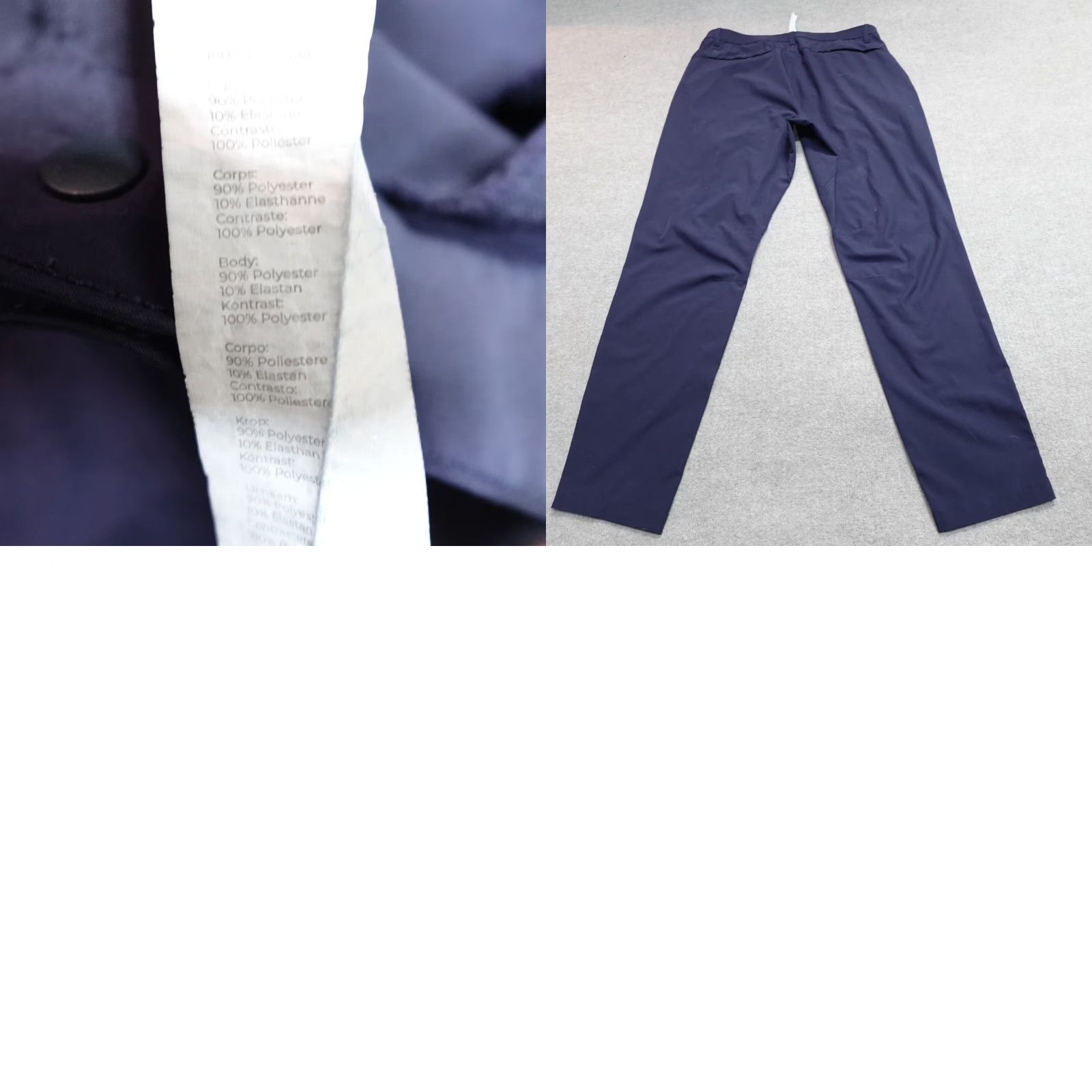 Fabletics Fabletics Pants 32 x 30 Blue Solid Performance Men Size US 32 / EU 48 - 8 Thumbnail