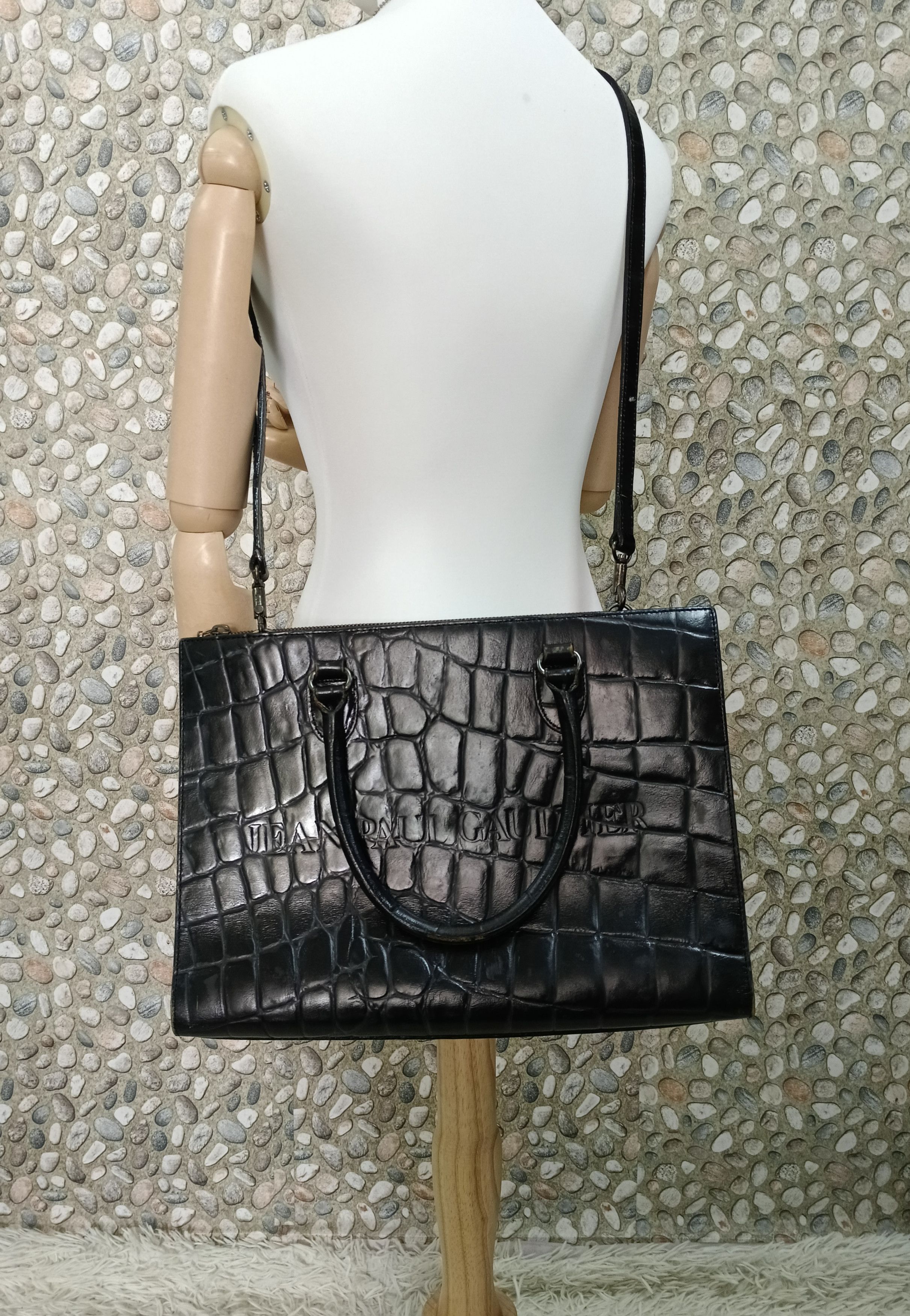 Jean Paul Gaultier Jean Paul Gaultier Leather Crocodile Embossed Pattern 2ways Size ONE SIZE - 1 Thumbnail