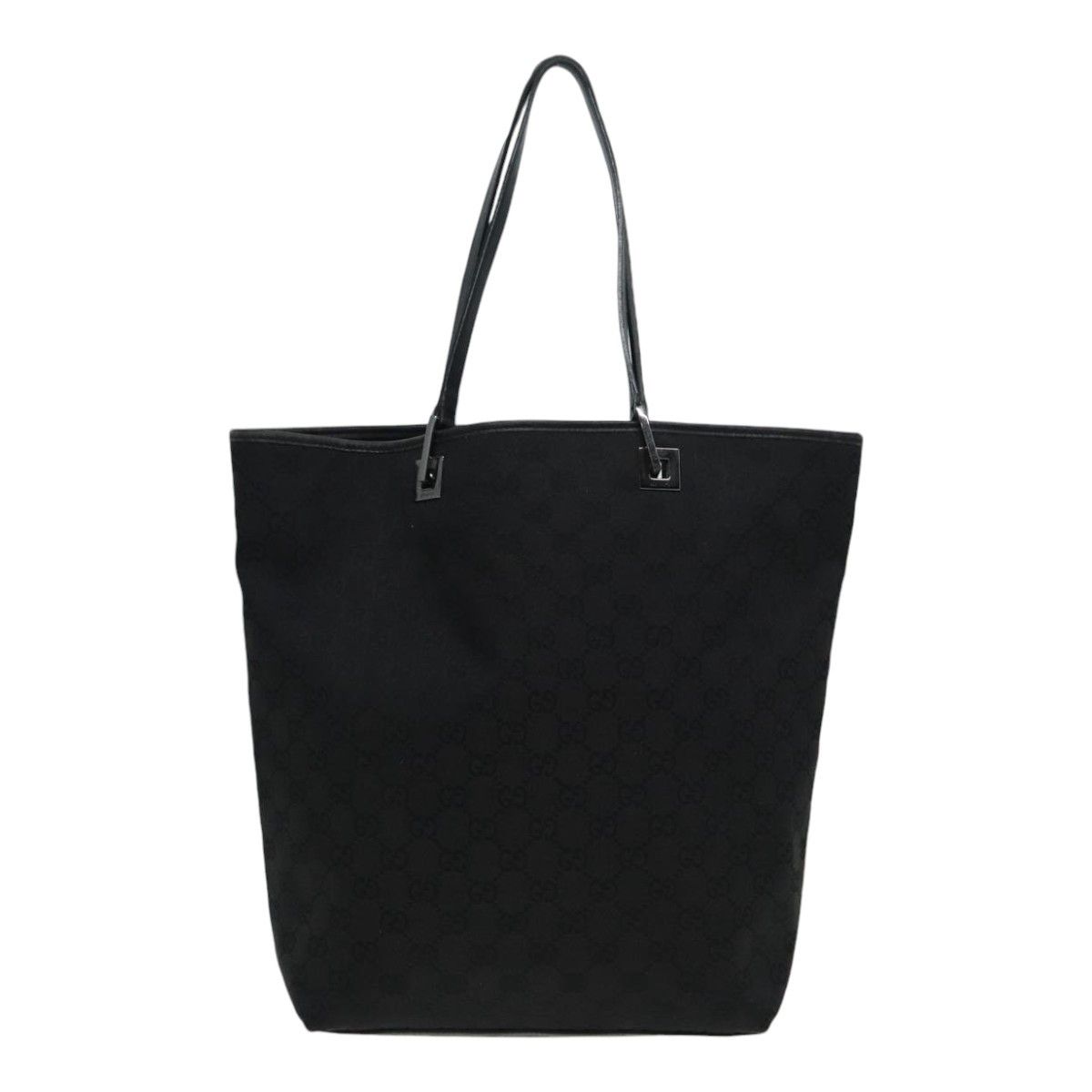 Gucci Gg Canvas Black Canvas Tote Bag (Pre-Owned) Size ONE SIZE - 1 Thumbnail