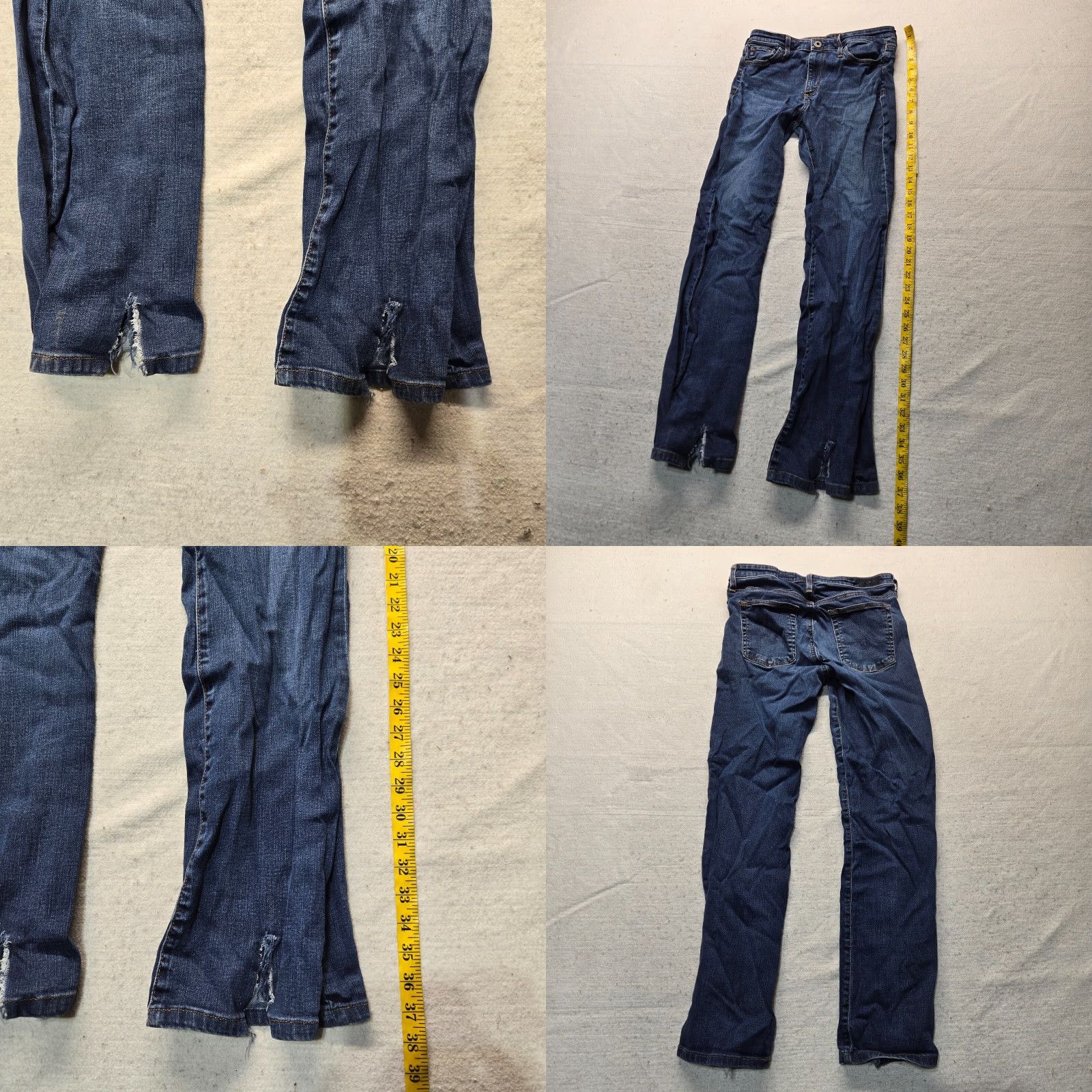 Vintage ADRIANO GOLDSCHMIED The Angel Bootcut Jeans Adult Women 27R Dark Blue Bootcut Jeans Women's Size 27 Women Size 27" / US 4 / IT 40 - 8 Thumbnail