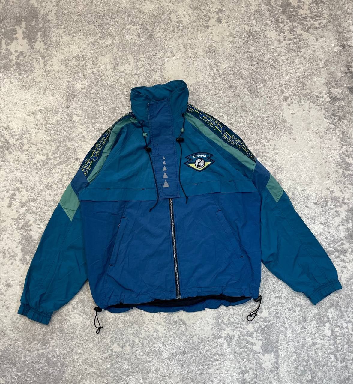 Asics Vintage ASICS Windbreaker Jacket Men’s M 90s Hooded Track Size US M / EU 48-50 / 2 - 2 Thumbnail