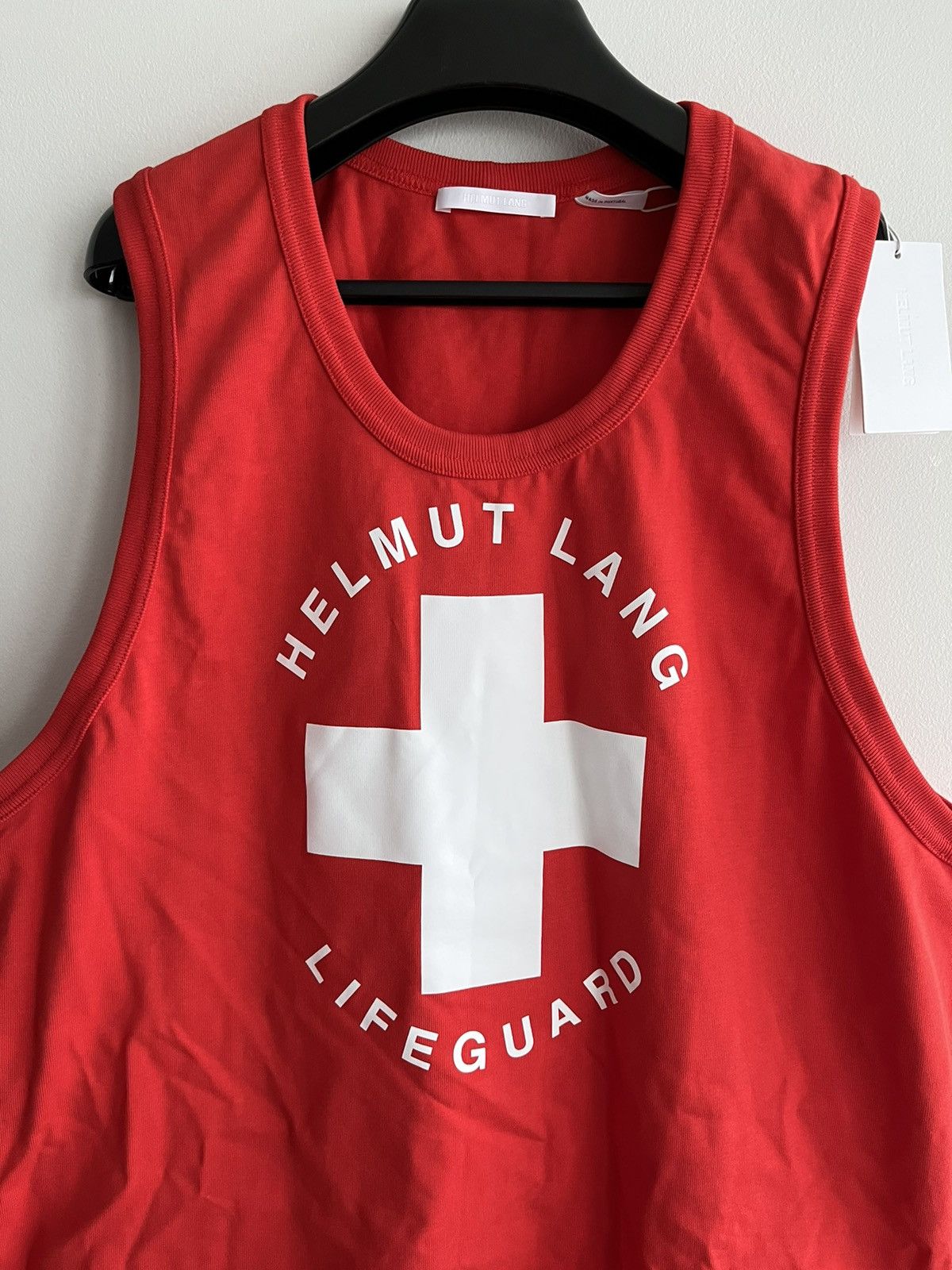 Helmut Lang Brand New Limited Edition Runway Lifeguard Logo Tank Top Size US XL / EU 56 / 4 - 4 Thumbnail