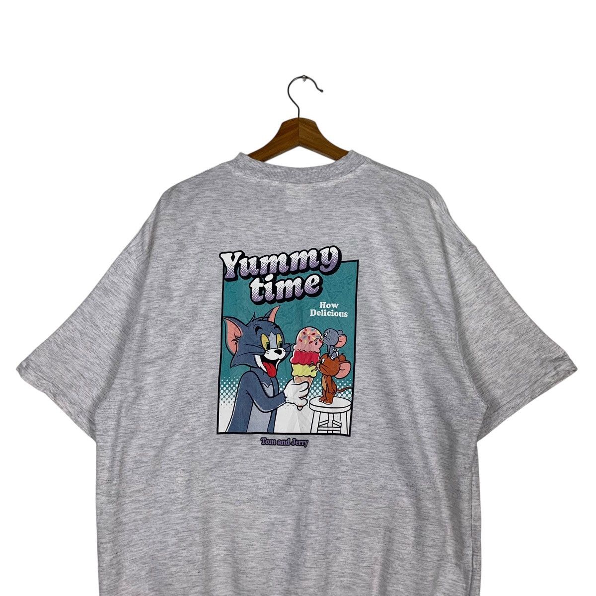 Japanese Brand TOM and JERRY Graphics Short Sleeve Sweatshirt #1429-C65 Size US L / EU 52-54 / 3 - 2 Thumbnail