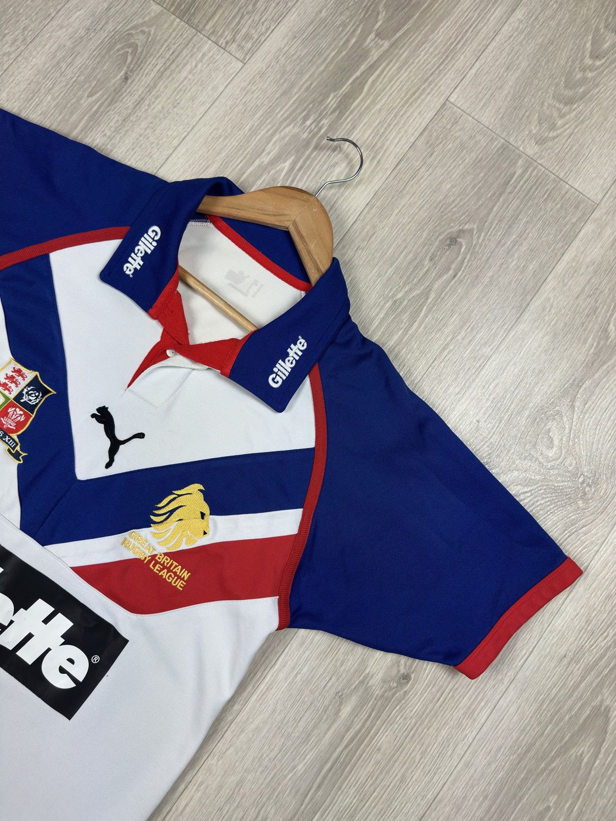 Puma Vintage Puma Great Britain Lions Rugby League Shirt 2005/06 Size US S / EU 44-46 / 1 - 2 Thumbnail
