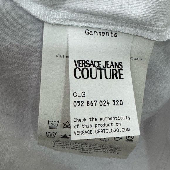 Versace Versace Jeans Couture Printed Long-sleeve T-Shirt White Men’ Size US S / EU 44-46 / 1 - 5 Thumbnail