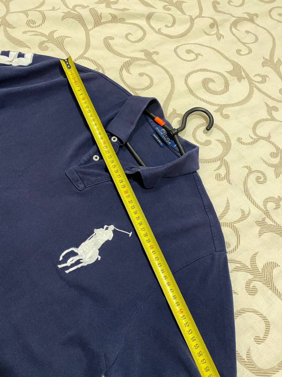 Polo Ralph Lauren Polo Ralph Lauren Big Pony #3 Navy Custom Fit Polo Shirt Size US L / EU 52-54 / 3 - 9 Thumbnail