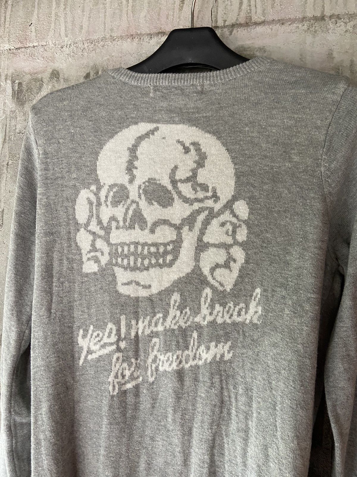 Beauty Beast × Hysteric Glamour × Japanese Brand WITCHES SABBATH MOUSSY KNIT 2 IN 1 HYDROGEN DISTRESSED TEE Size US M / EU 48-50 / 2 - 24 Thumbnail