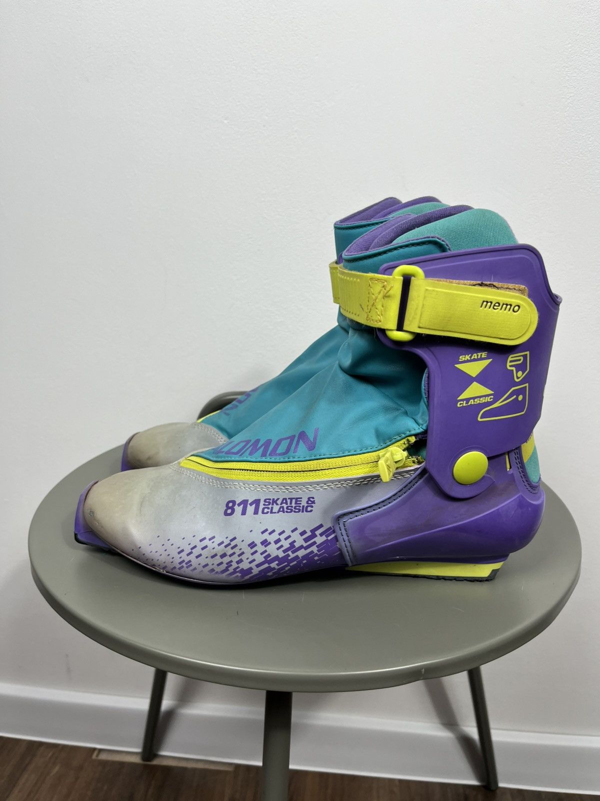 Salomon Vintage Salomon SNS Ski Boots 9 US 42 EU France Size US 9 / EU 42 - 6 Thumbnail