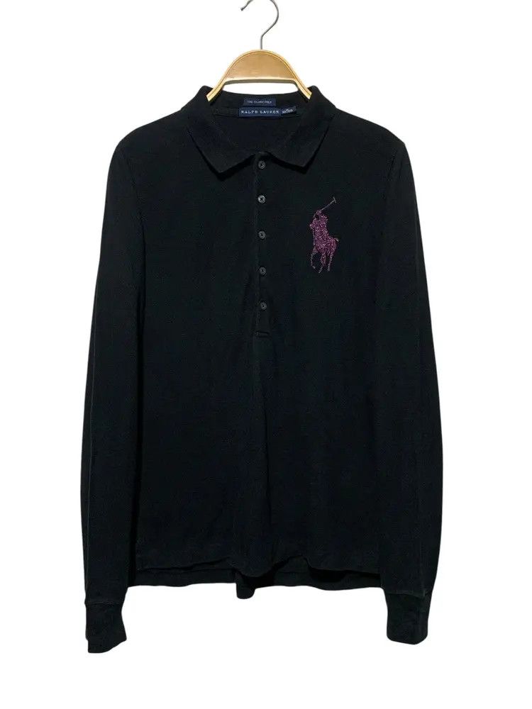 Ralph Lauren Rare Ralph lauren rhinestones big pony logo y2k longsleeve Size M / US 6-8 / IT 42-44 - 1 Thumbnail