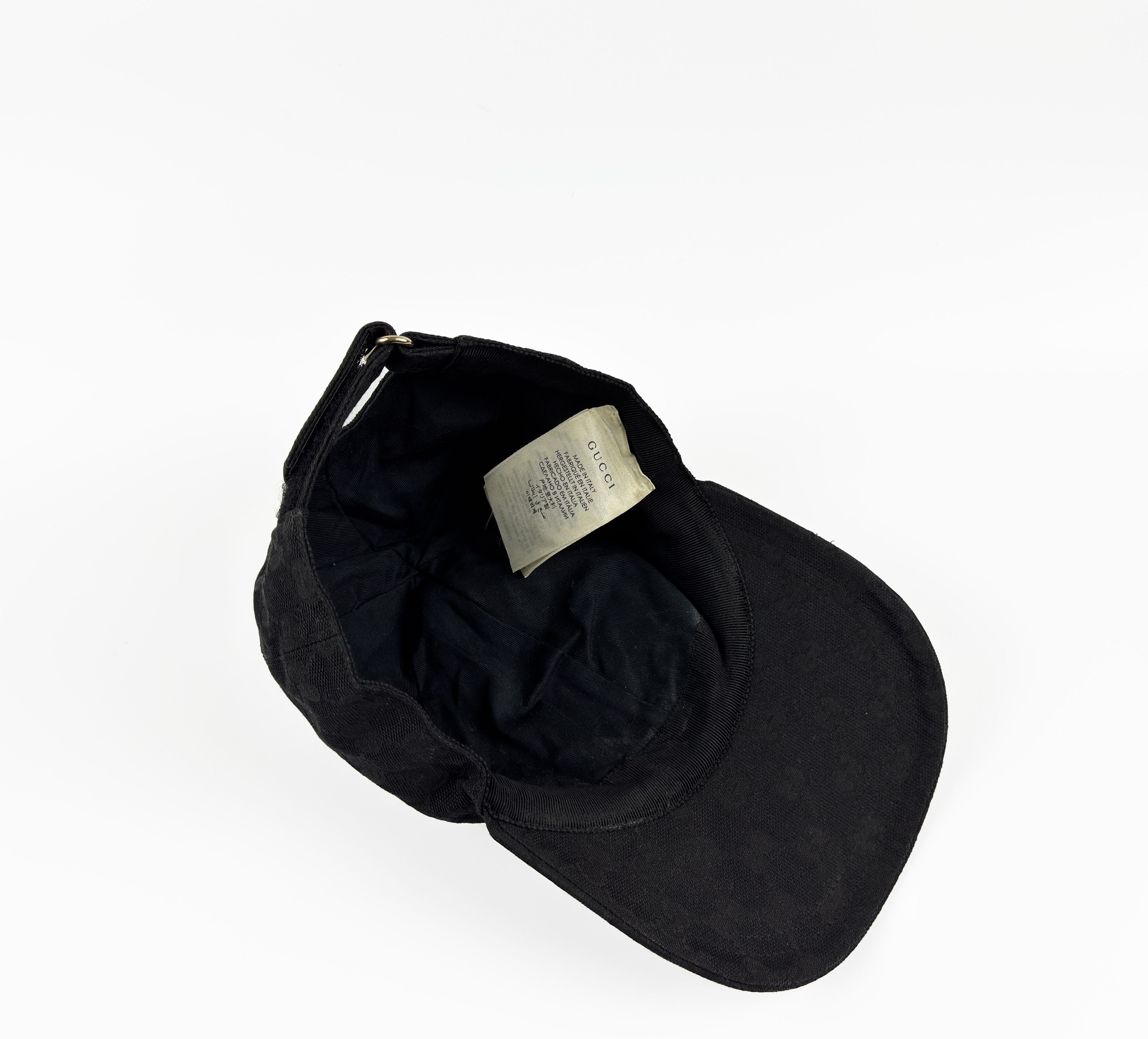 Gucci GUCCI Monogram Black Gold Big Logo Cap Size S 57cm Size ONE SIZE - 7 Thumbnail