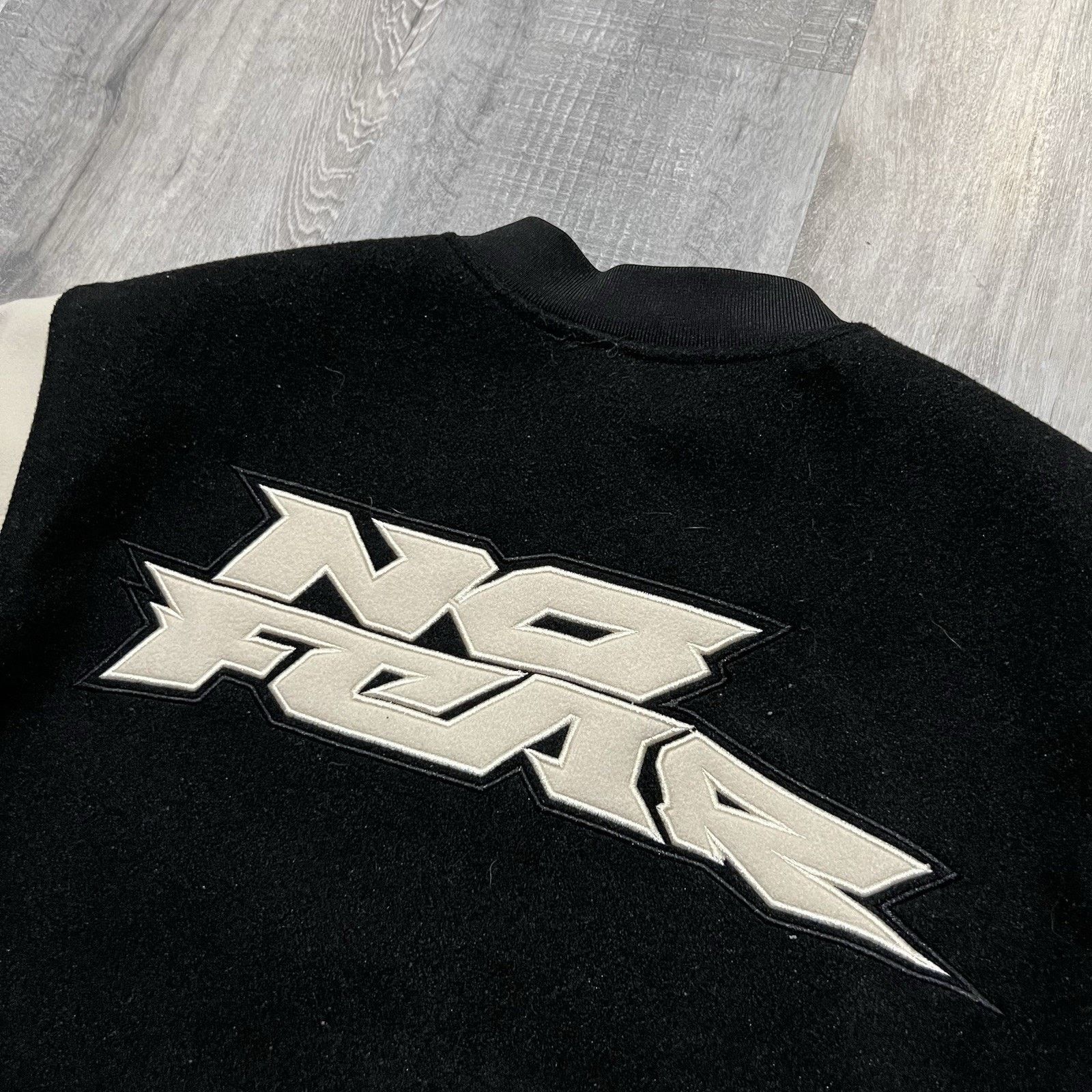 Other No Fear x HM Varsity Bomber Jacket Embroidered Streetwear MX Size US S / EU 44-46 / 1 - 4 Thumbnail