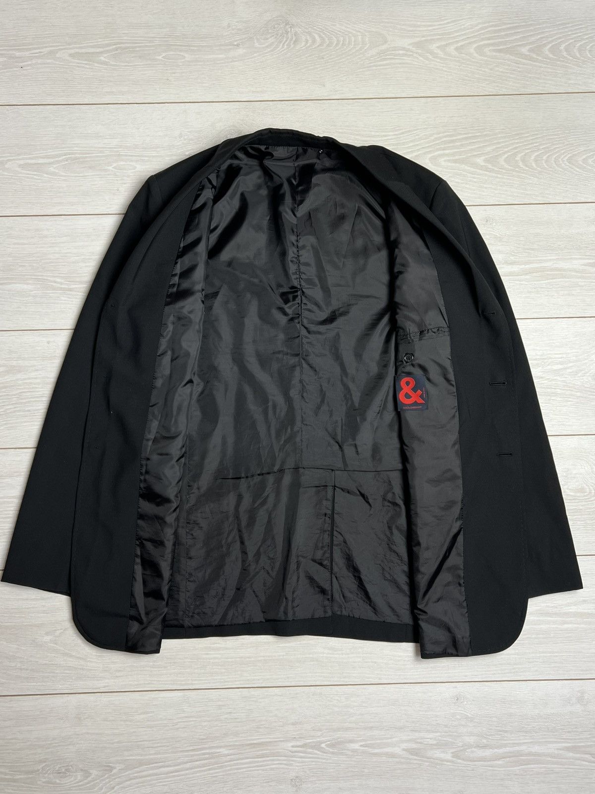 Dolce & Gabbana Archival Dolce & Gabbana & Line Black Blazer IT 52 Size 52R - 6 Thumbnail