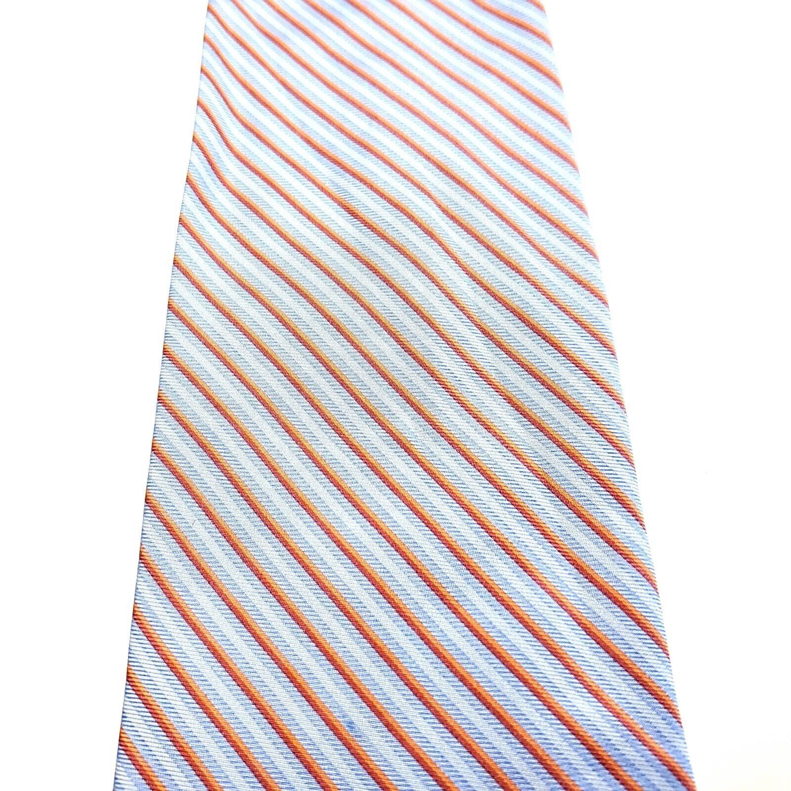 Liz Claiborne Claiborne Red White Silk Tie Woven Striped Size ONE SIZE - 2 Thumbnail