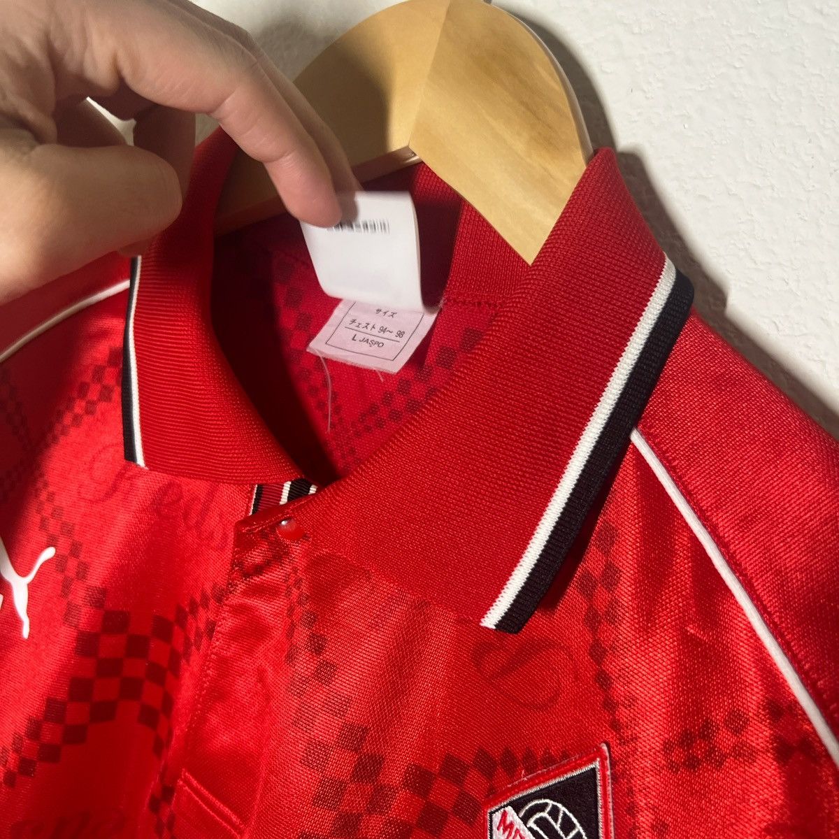 Japanese Brand Urawa Red Diamonds 1998 Home Long Sleeve Jersey Japan Soccer Size US M / EU 48-50 / 2 - 3 Thumbnail