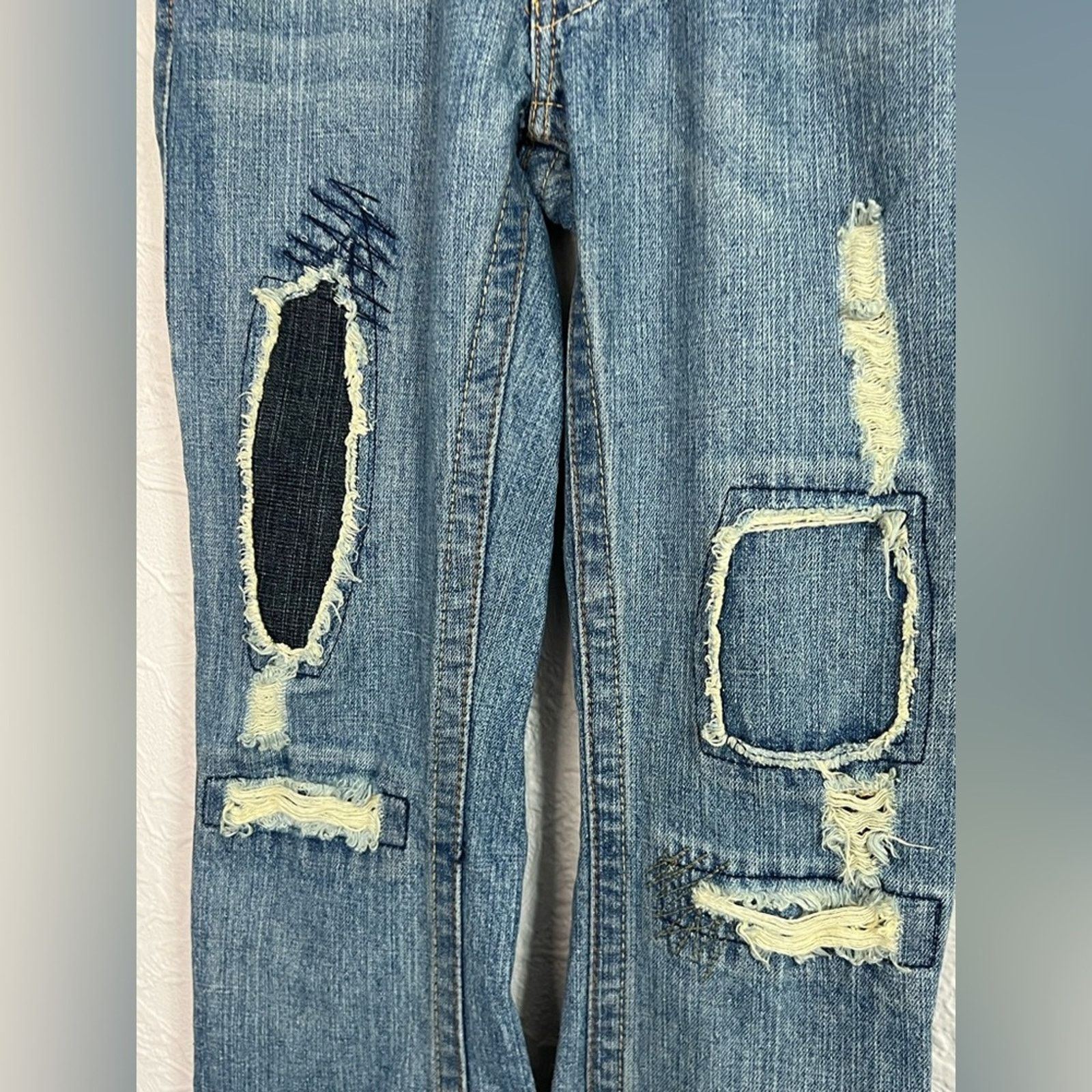 True Religion Y2k True Religion Patchwork Flare Jeans 28X32 SIZE 26 CLEAN Size 26" / US 2 / IT 38 - 5 Thumbnail