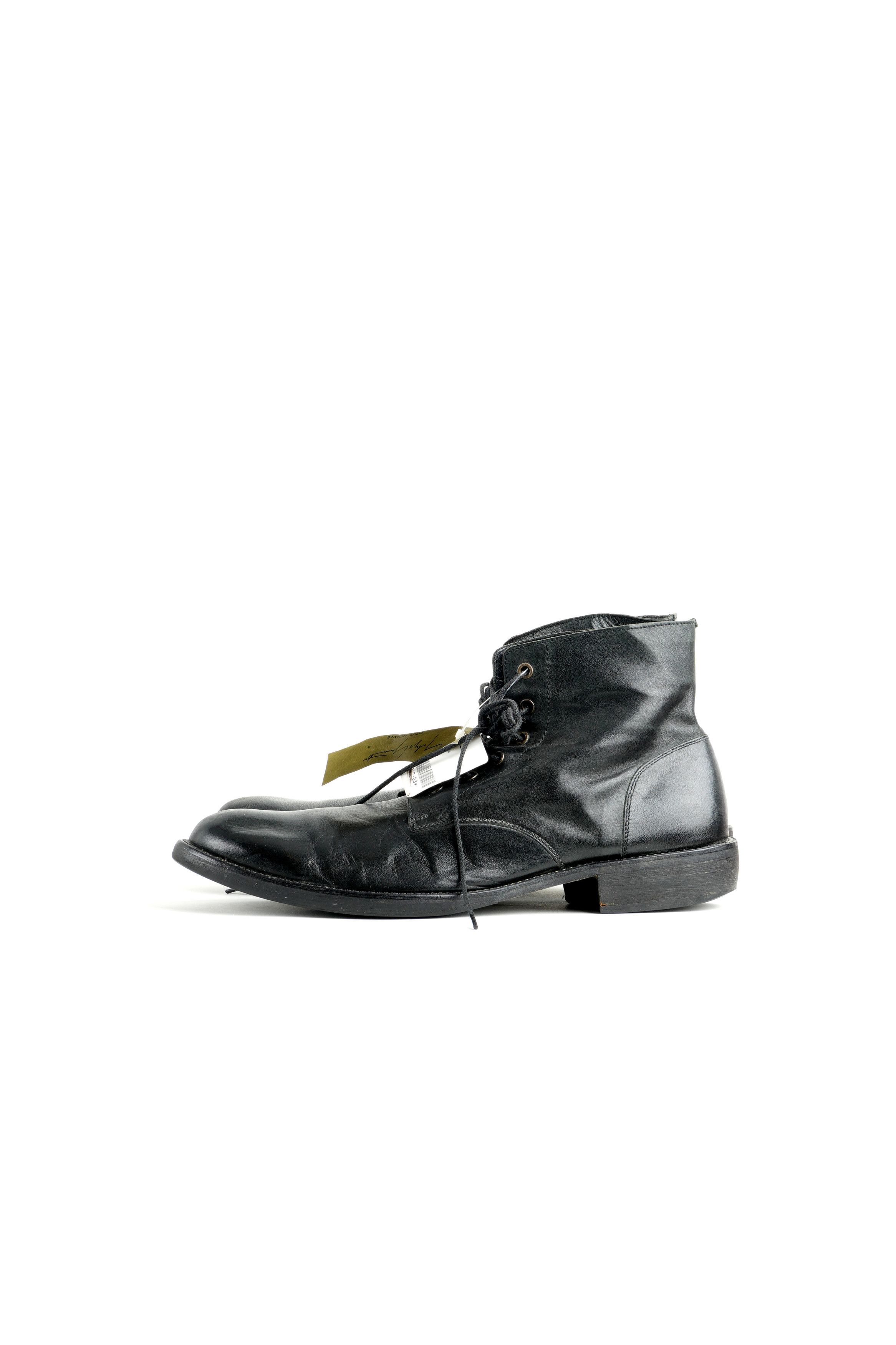Yohji Yamamoto Pour Homme Lace-up Leather Ankle Boots Size US 8 / EU 41 - 6 Thumbnail