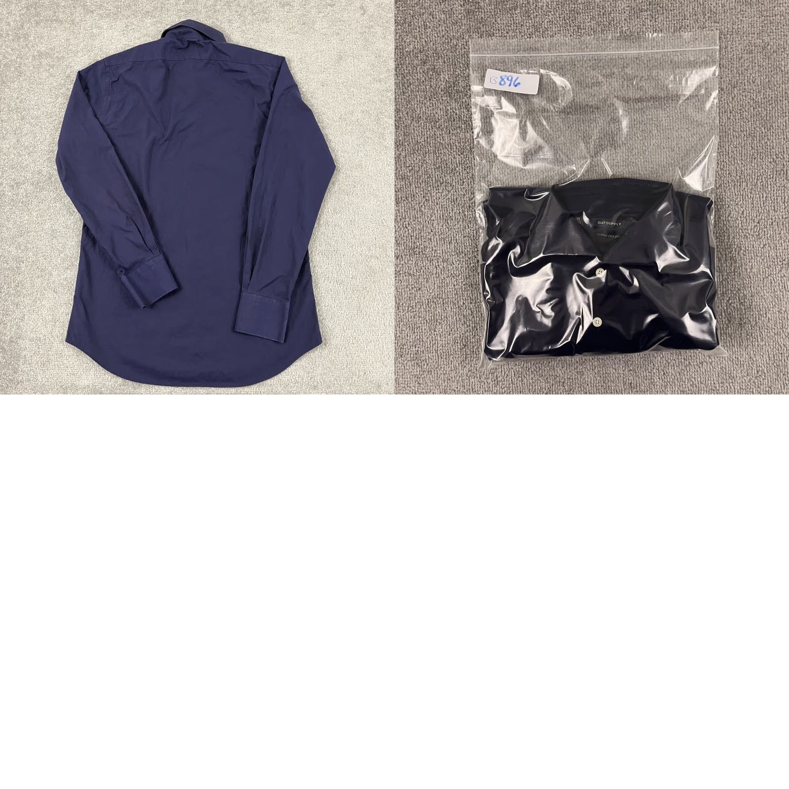 Suitsupply Suitsupply Shirt Mens Size 39 15.5 Blue Two-Ply Cotton Button Up Cutaway Dress Shirt Size 40R - 8 Thumbnail