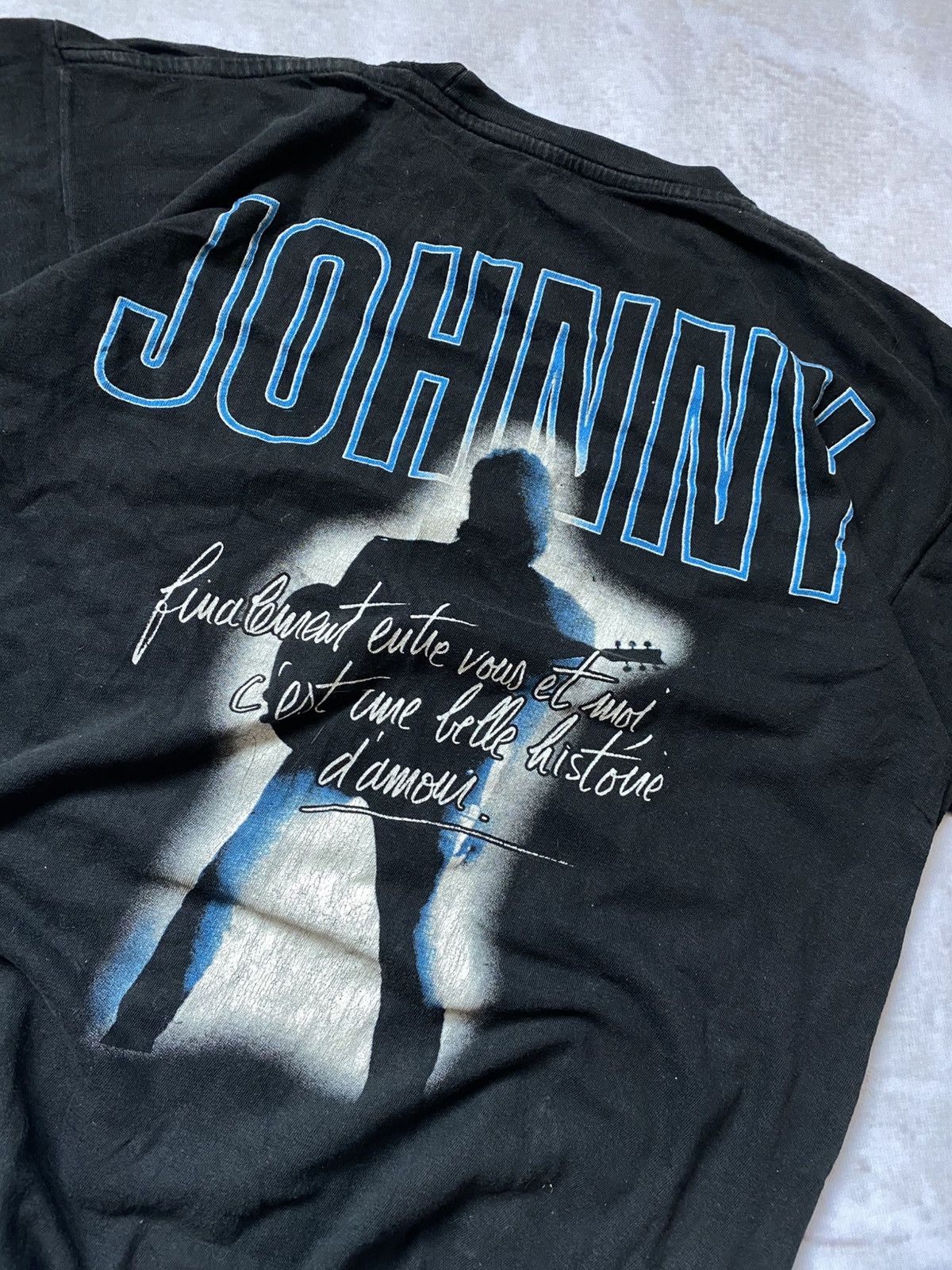 Band Tees × Vintage Johnny Hallyday 2002 French Rock Airstream Trailer Tee Size US M / EU 48-50 / 2 - 5 Thumbnail