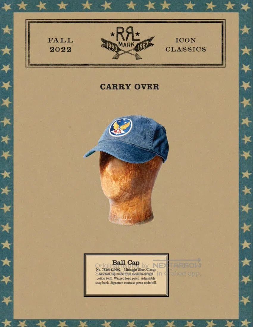 RRL Ralph Lauren RRL Washed Blue Military Trucker Cap. Size ONE SIZE - 2 Thumbnail