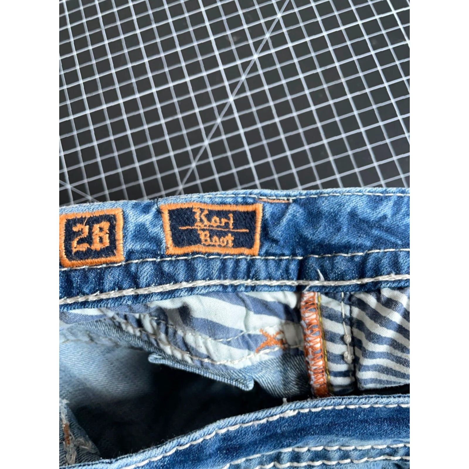 Vintage VINTAGE Rock Revival Women's Bootcut Jeans 28 Regular Size Blue Denim Hipster Style Stretch Size 28" / US 6 / IT 42 - 3 Thumbnail