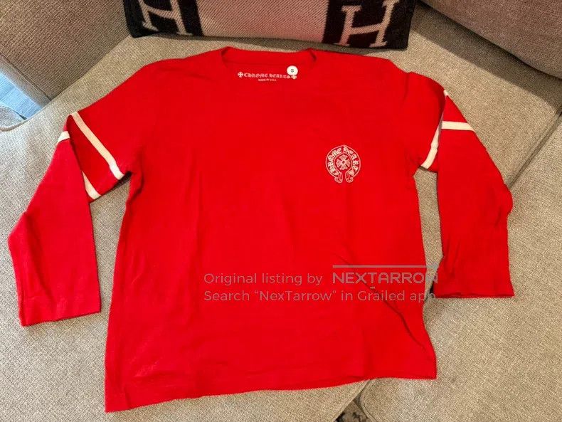 Chrome Hearts CHROME HEARTS Size S Red 33 digital long sleeve T-shirt Size US S / EU 44-46 / 1 - 1 Thumbnail
