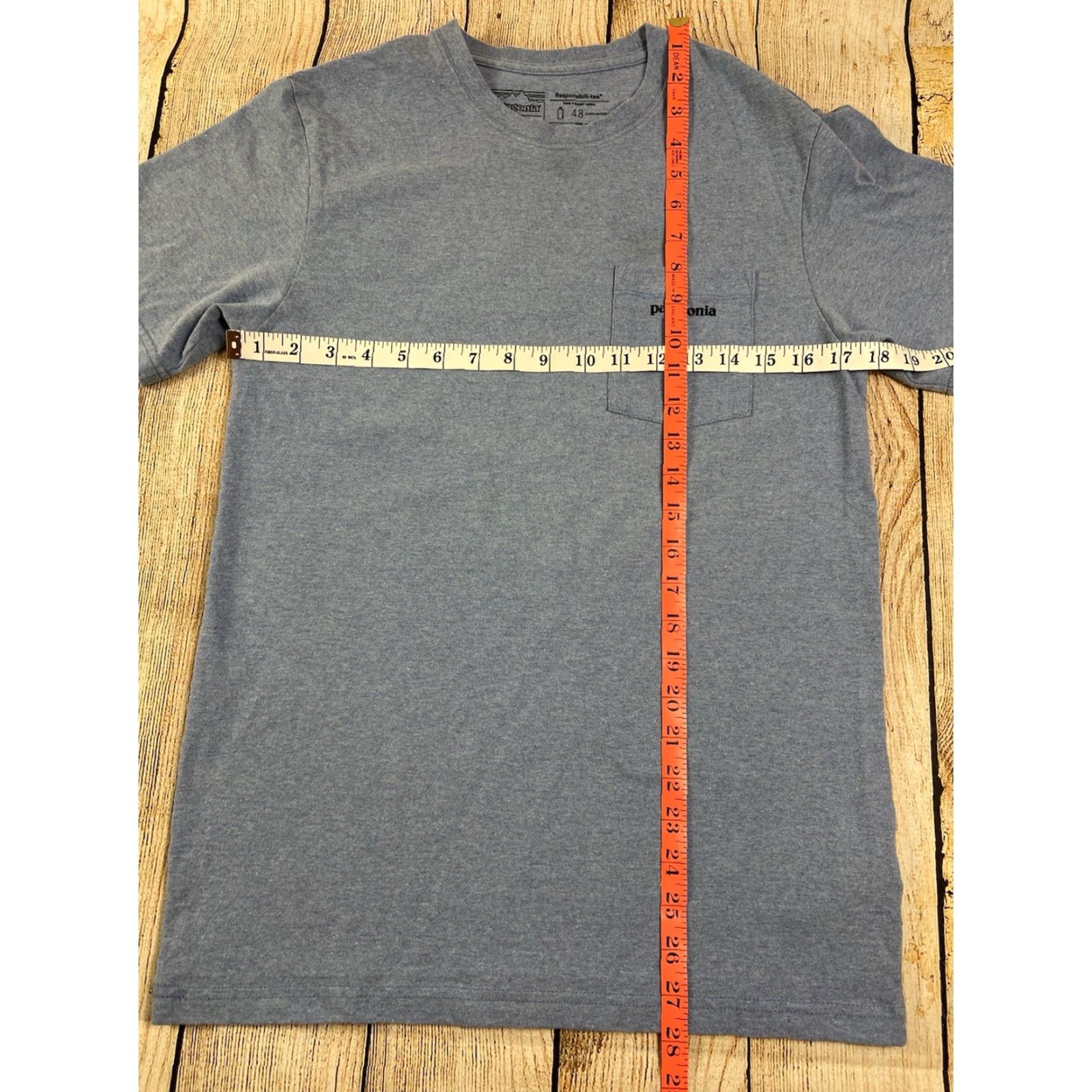 Patagonia Patagonia T-Shirt Blue Pocket Regular Short Sleeve Size S Crew Neck Men Cotton Graphic Print Outdoor Nature Size US S / EU 44-46 / 1 - 6 Thumbnail