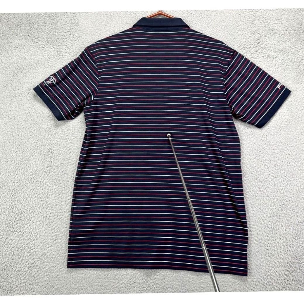 Vintage VINTAGE Ping Sensorcool Golf Polo Shirt Mens Large Blue Striped Short Sleeve Rugby Size US L / EU 52-54 / 3 - 3 Thumbnail