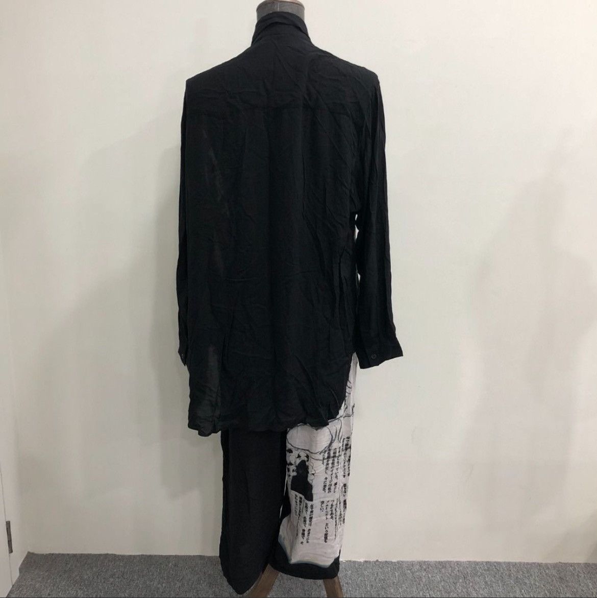 Authentic Yohji Yamamoto Black Scandal Clothes Set