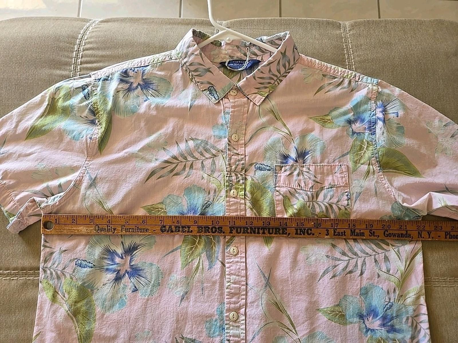 Other Vtg Mens L Cotton On Pink Floral Short Sleeve Hawaiian Shirt Size US L / EU 52-54 / 3 - 4 Thumbnail
