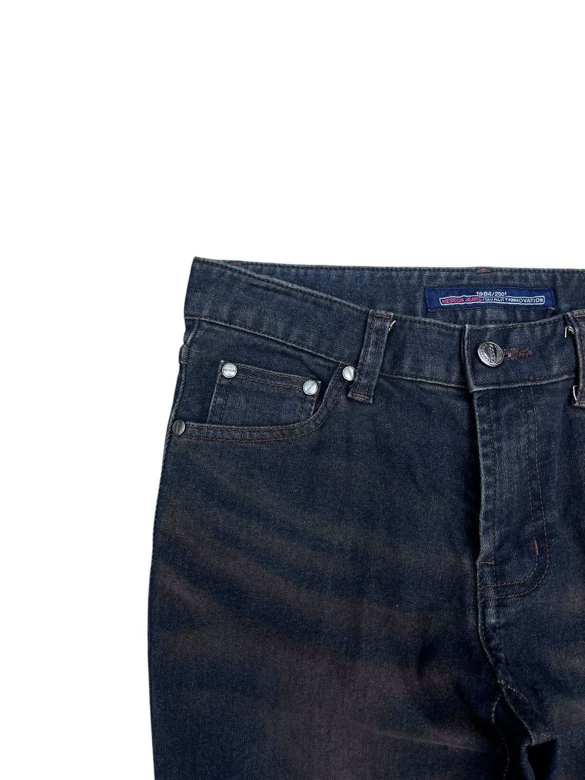 Japanese Brand Kesson Flare Denim Pants Size US 27 - 3 Thumbnail