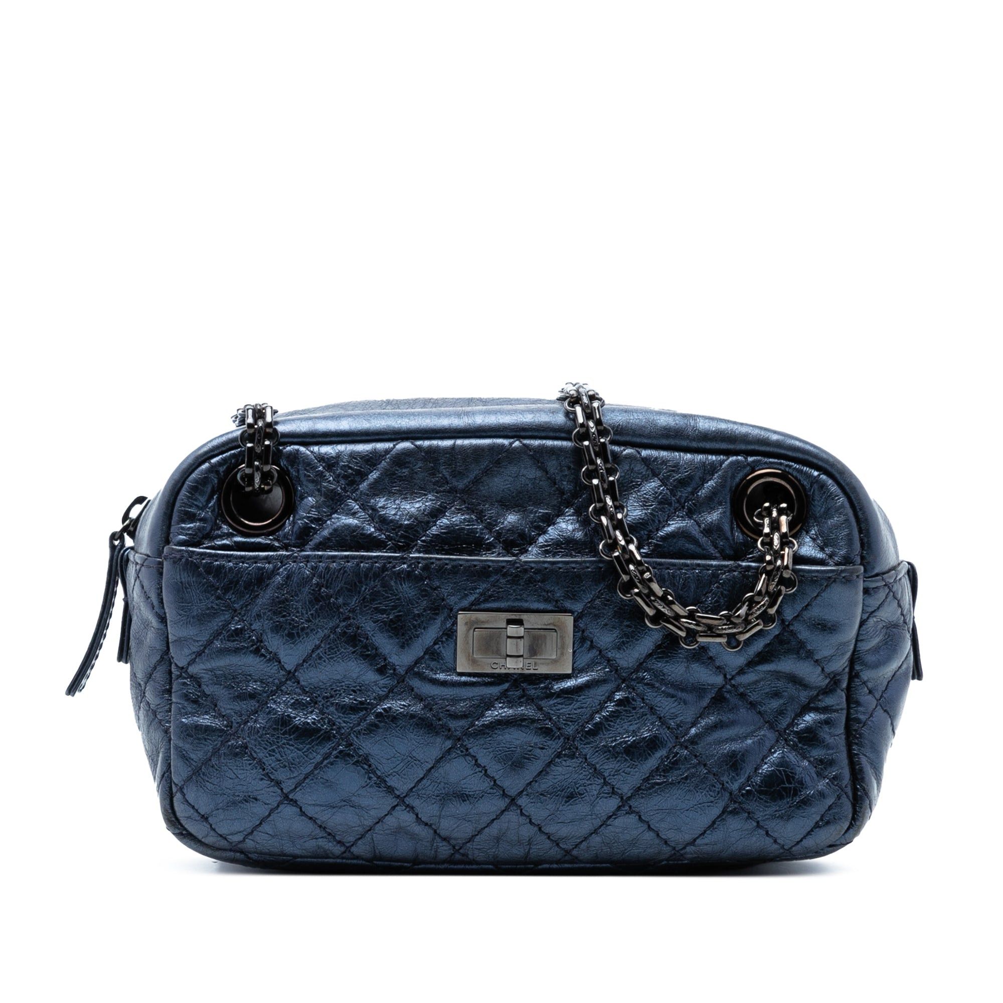 Chanel Small Metallic Quilted Aged Calfskin Reissue Camera Bag Size ONE SIZE - 1 Thumbnail