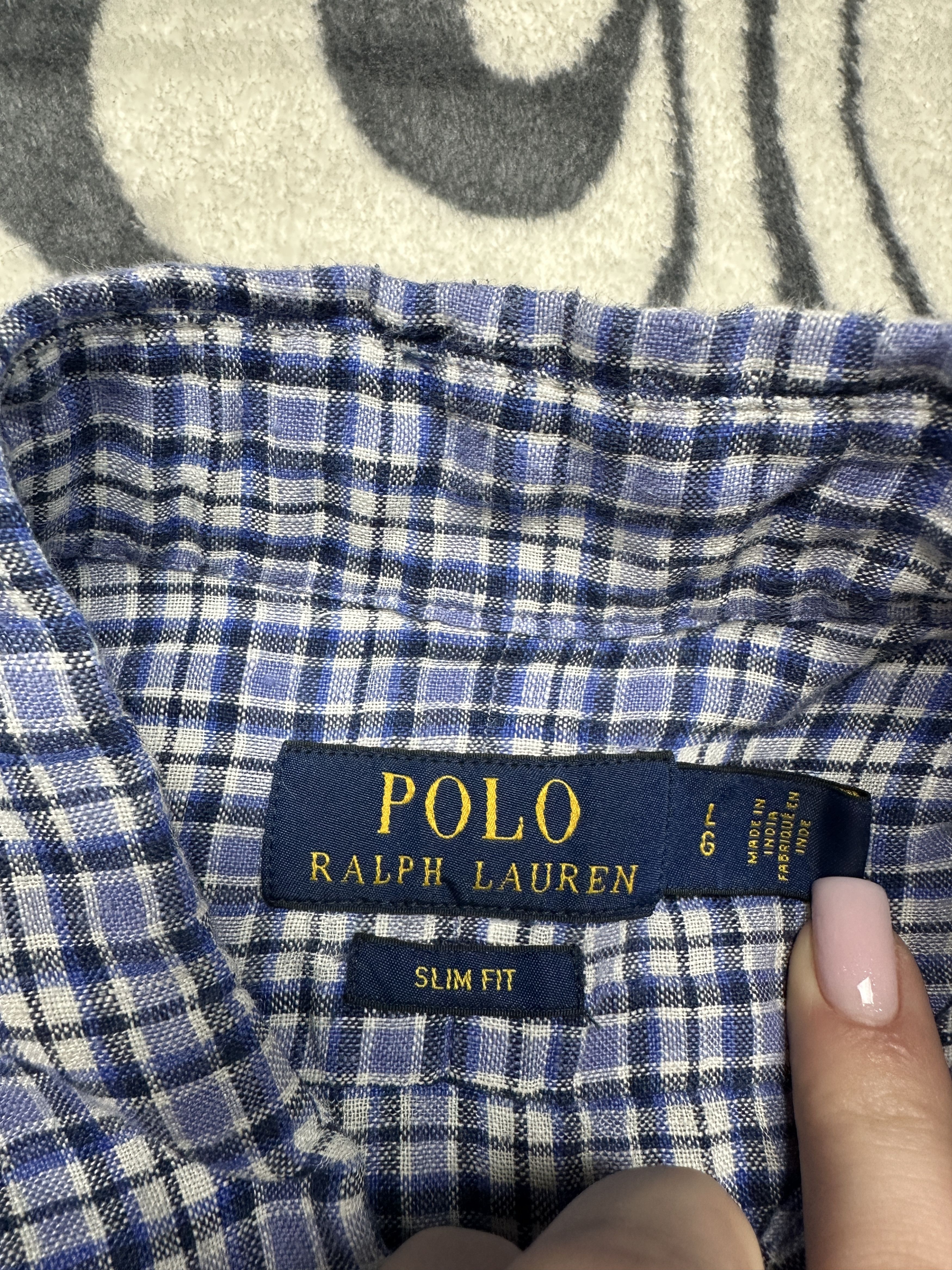 Polo Ralph Lauren Polo Ralph Lauren Vintage Mens Plaid LINEN Shirt Size US L / EU 52-54 / 3 - 4 Thumbnail